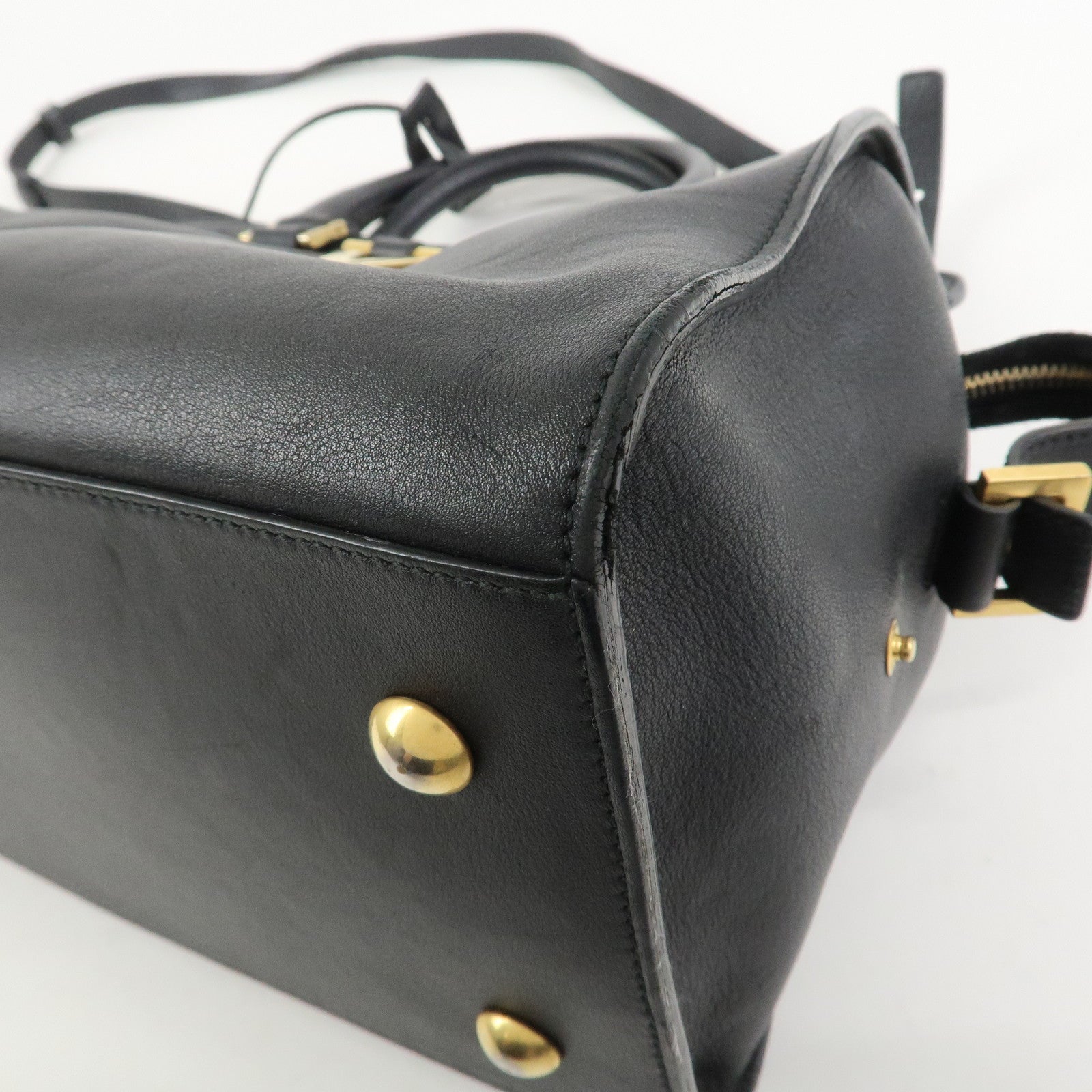SAINT LAURENT PARIS Petit Cabas Y-Line 2Way Bag Hand Bag 311210
