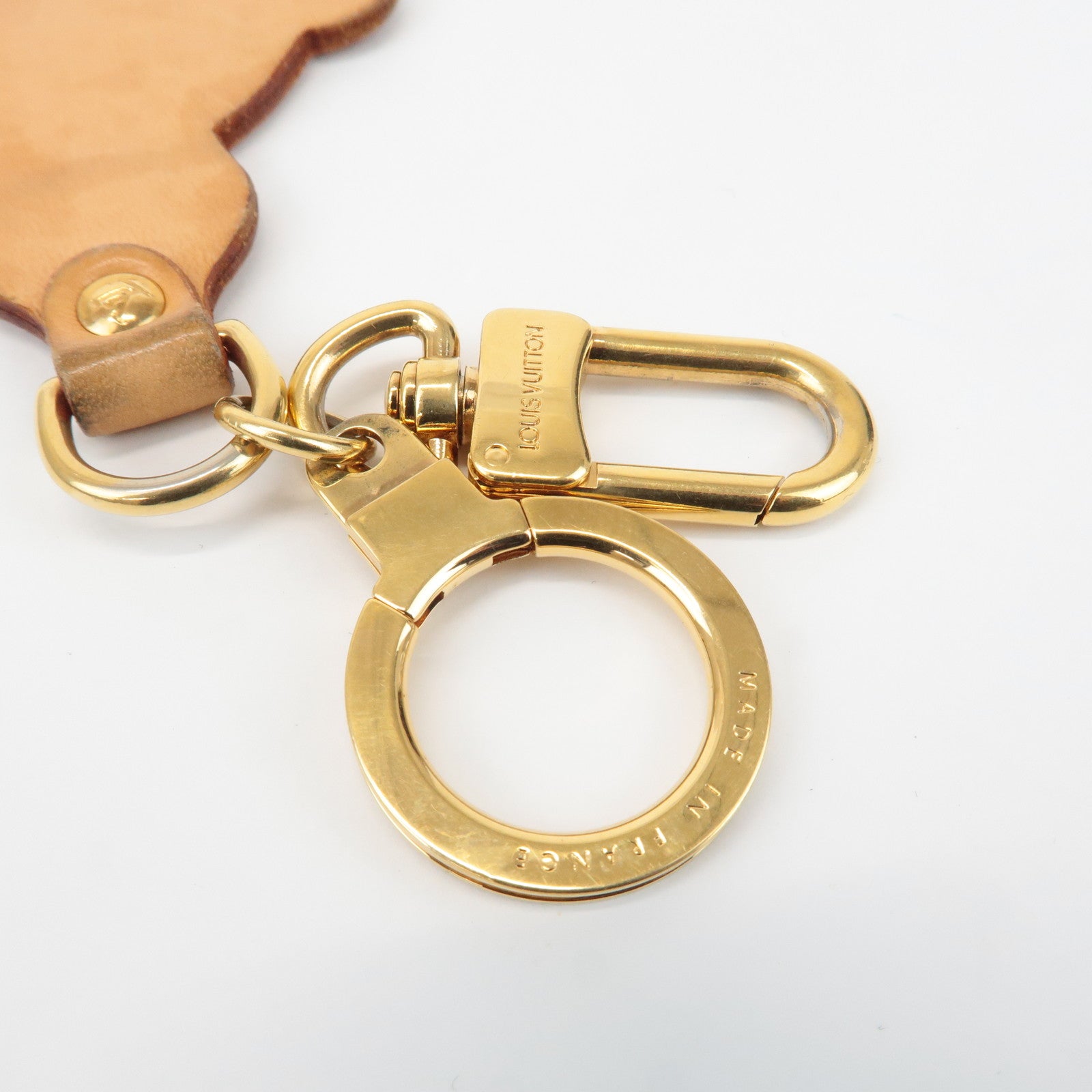 Louis Vuitton Porte Cles Panda Bag Charm Natural Gold M62637 Used