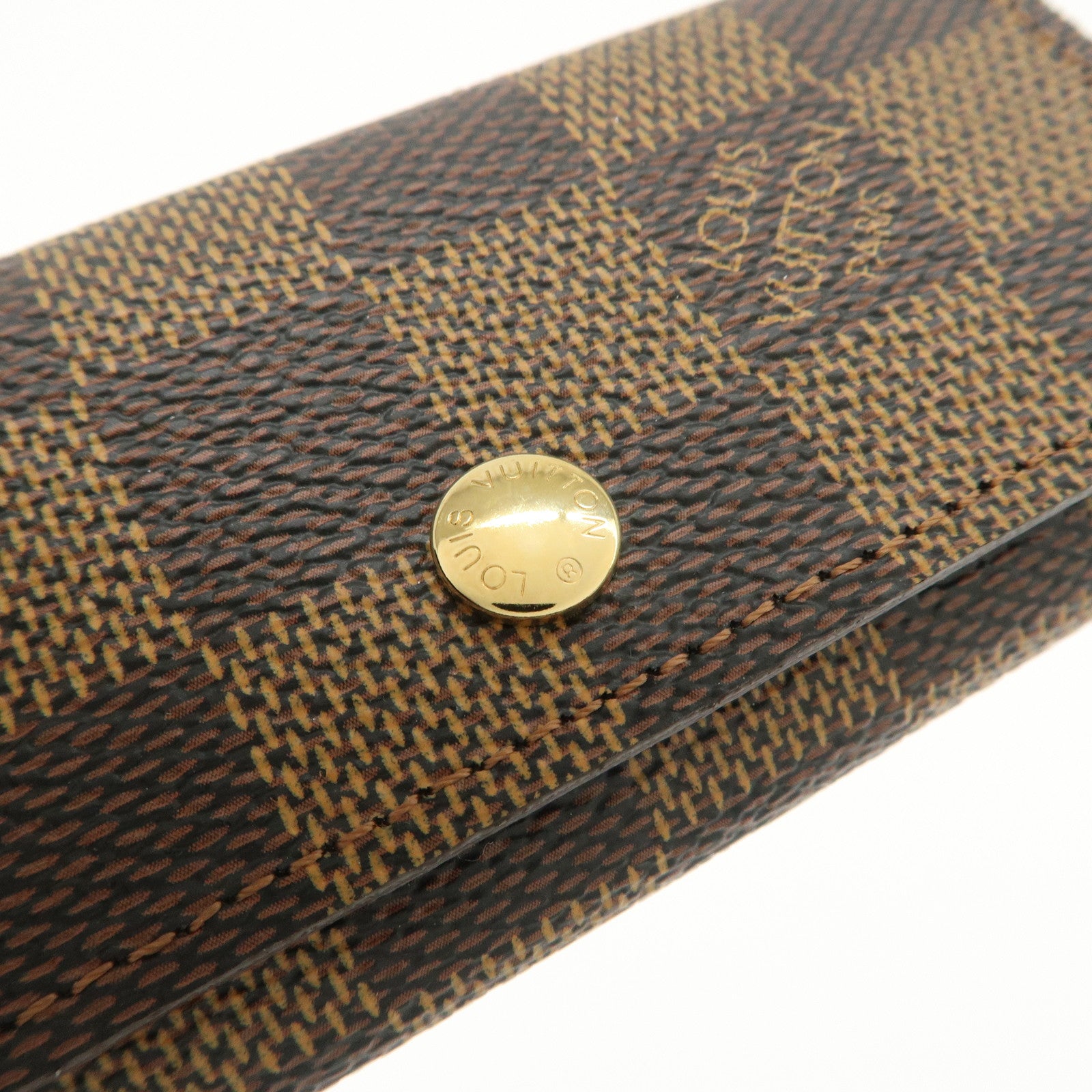 Louis Vuitton Damier Multicles 4 Key Case Damier Ebene Brown N62631
