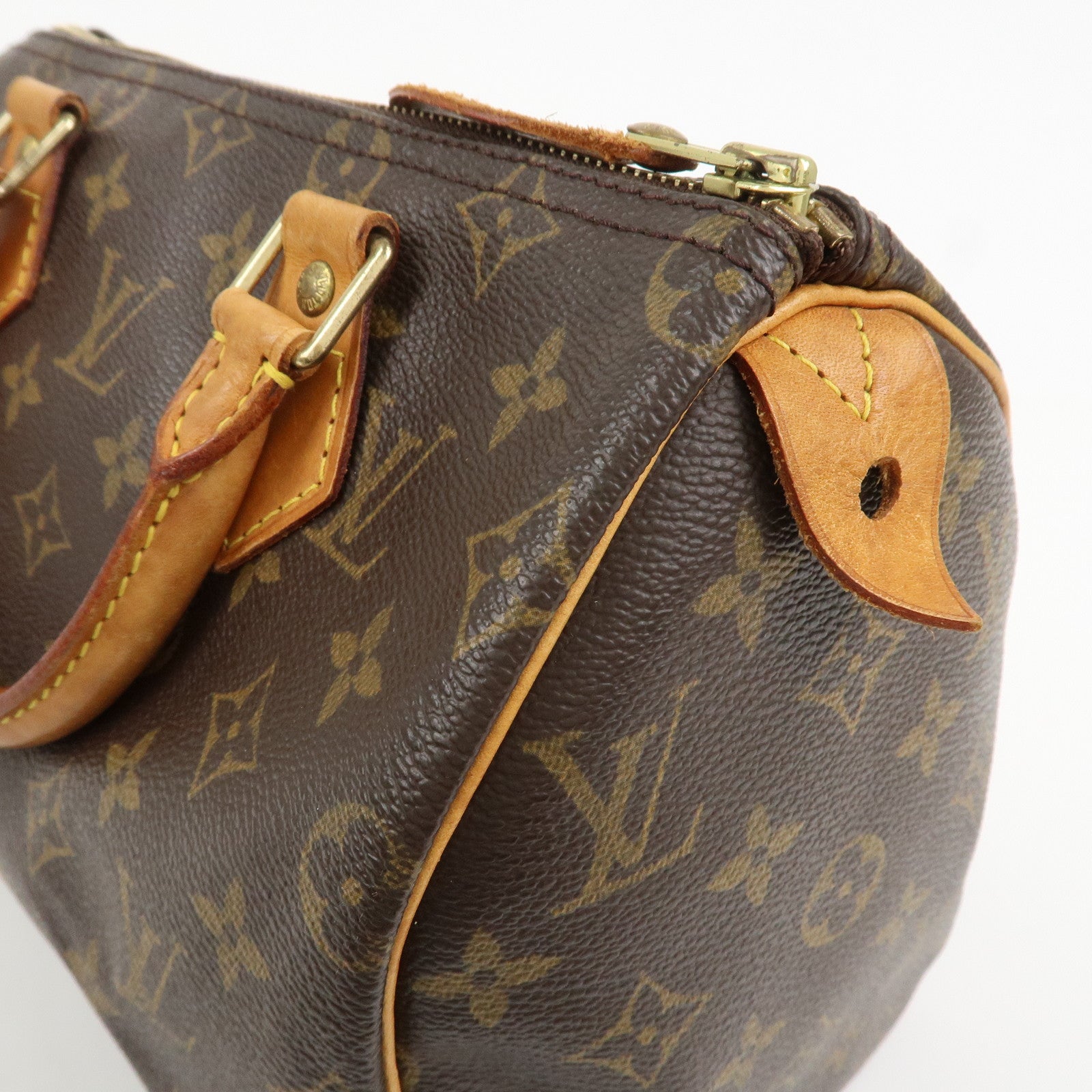 Louis Vuitton Monogram Speedy 25 Boston Bag Hand Bag Brown M41528
