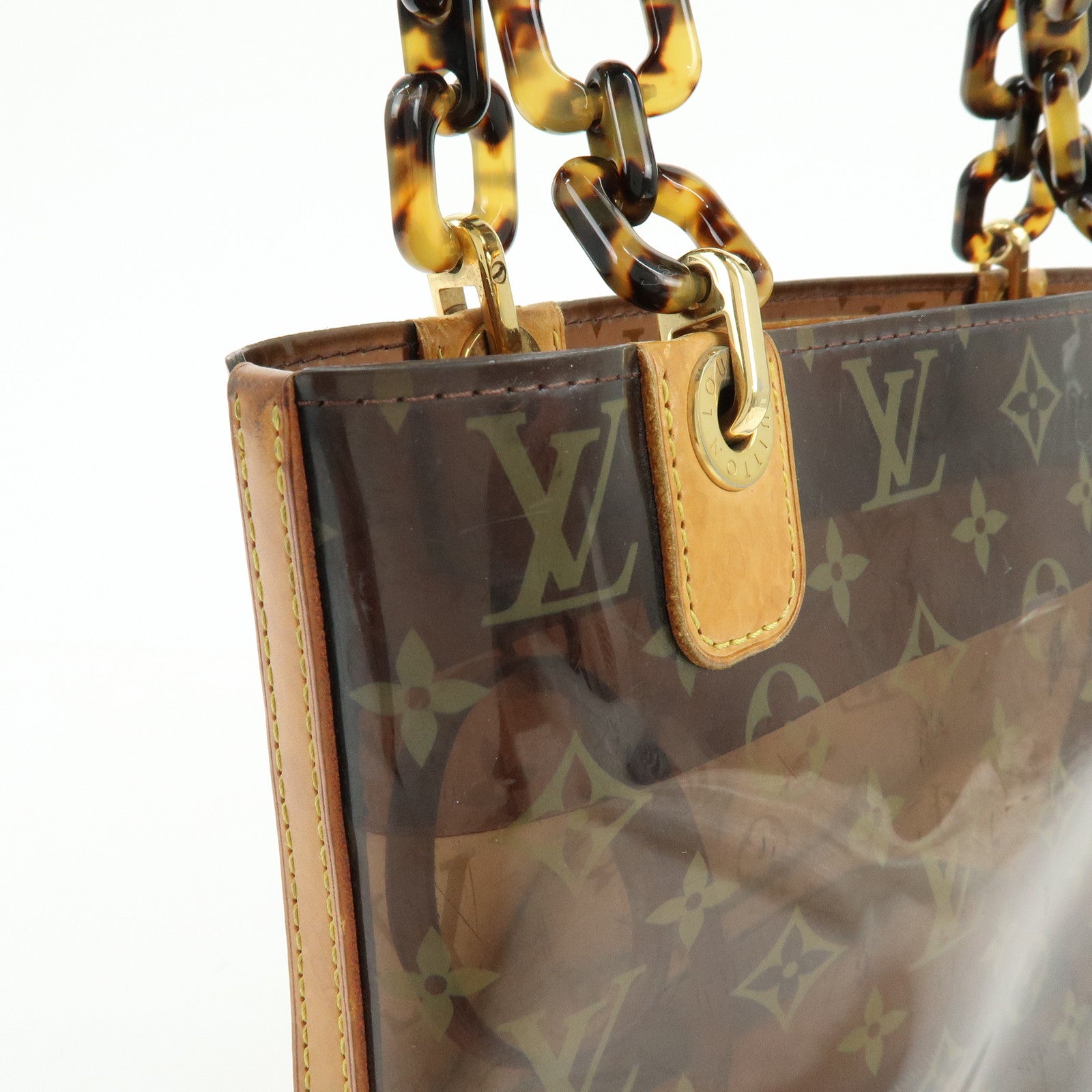Louis Vuitton Monogram Cabas Ambre PM Tote Bag Clear Brown M92502