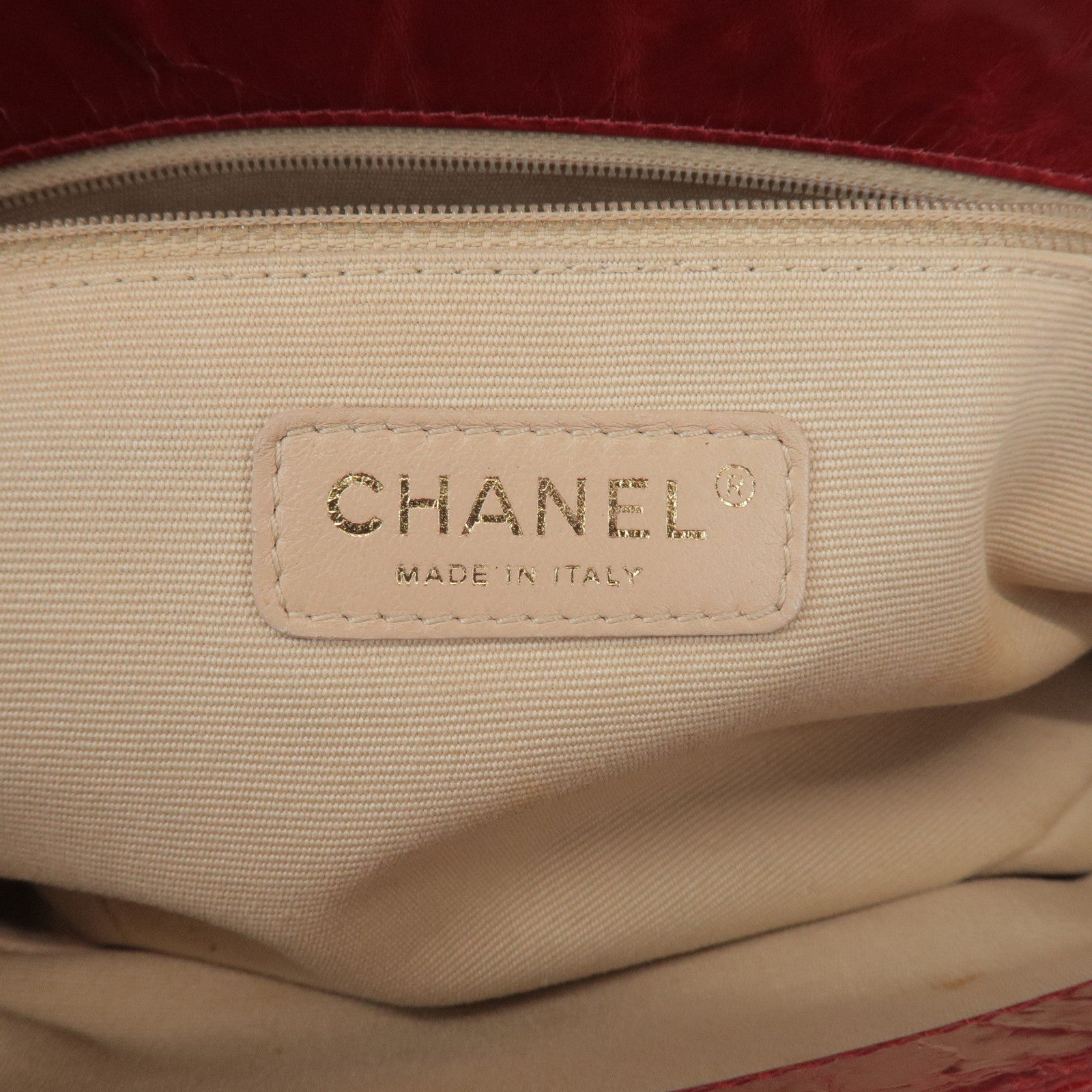 CHANEL CHANEL 2.55 Leather Chain Shoulder Bag Hand Bag Red