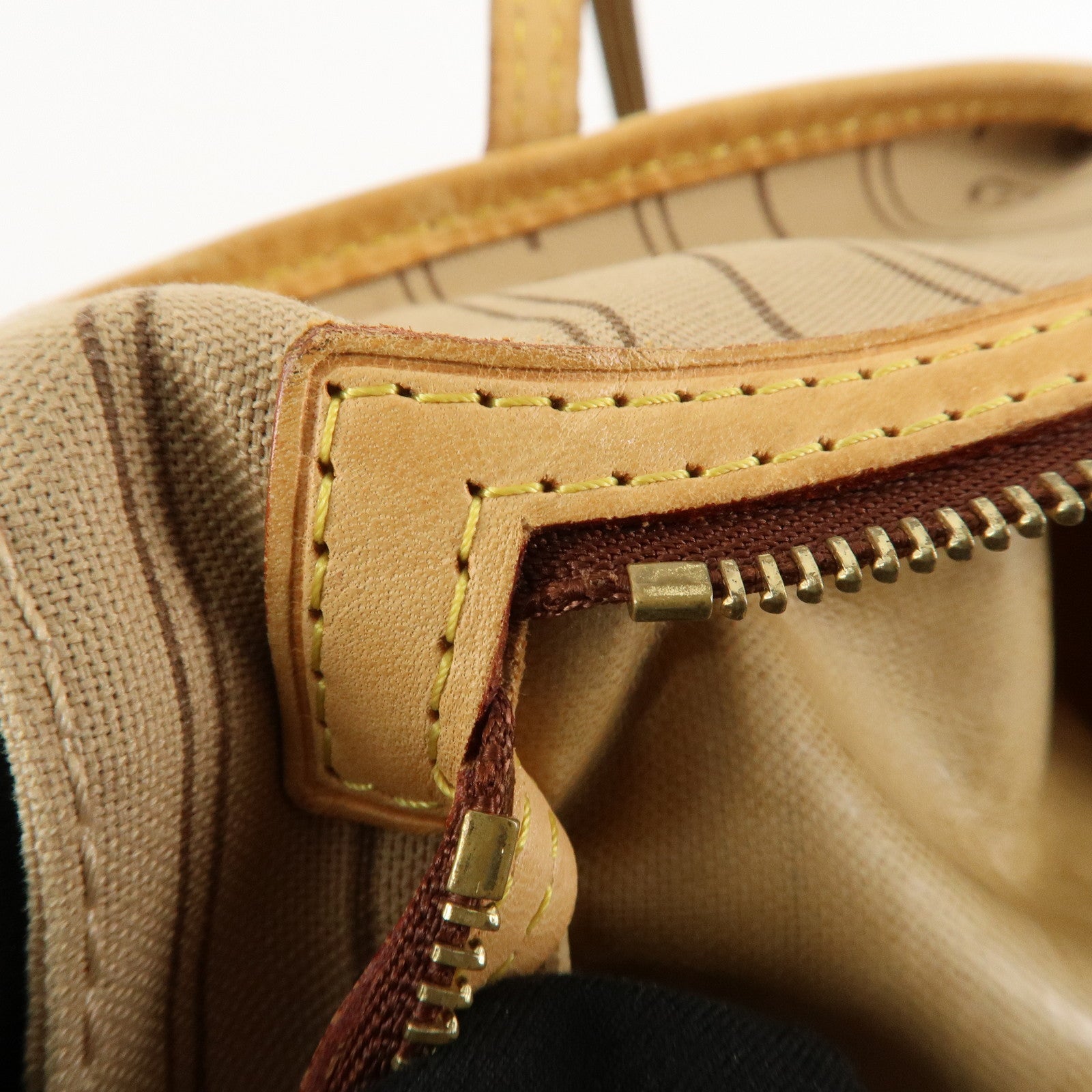 Louis Vuitton Monogram Neverfull MM Tote Bag Brown M40156 Used