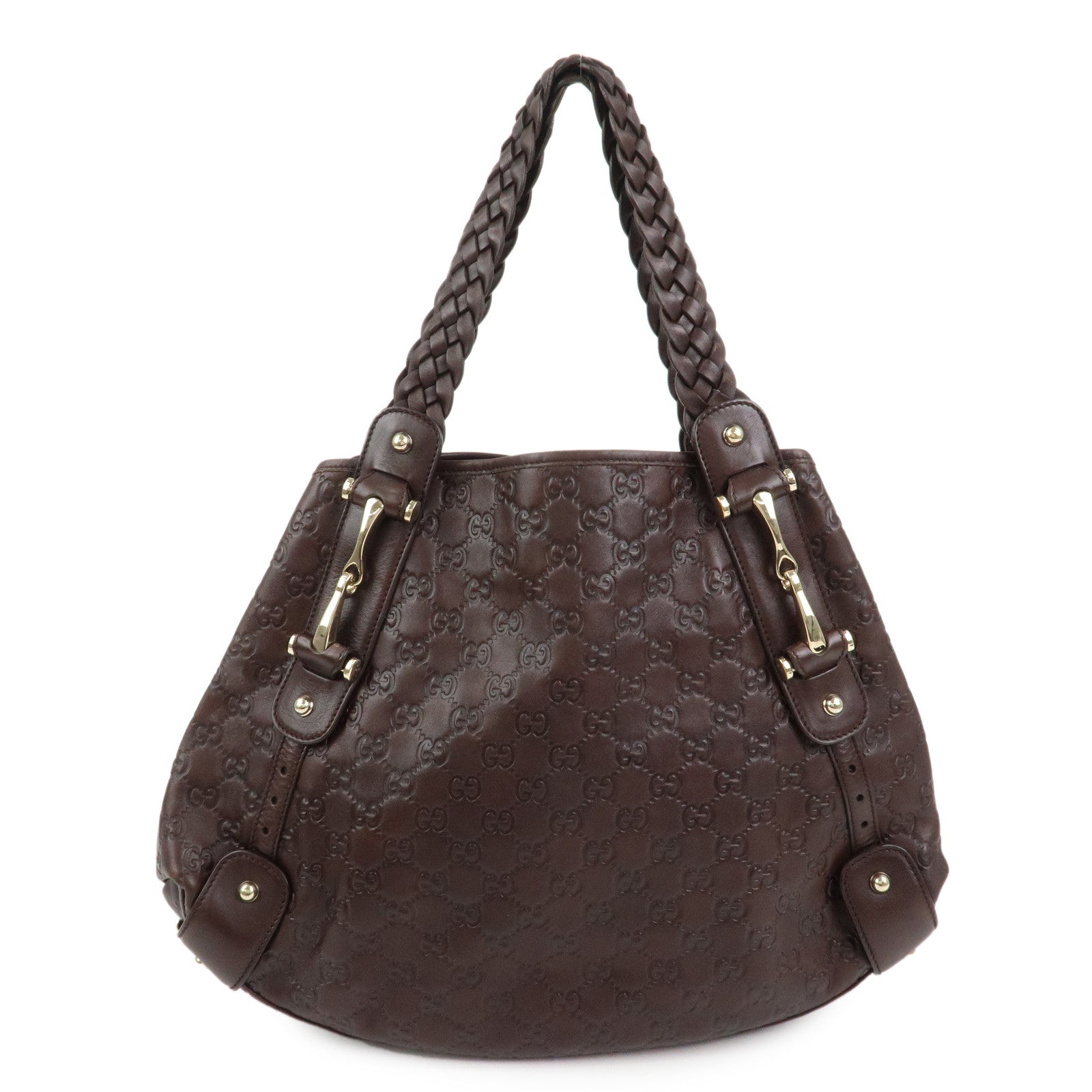 GUCCI Horsebit Guccissima Leather Hand Bag Shoulder Bag 137621