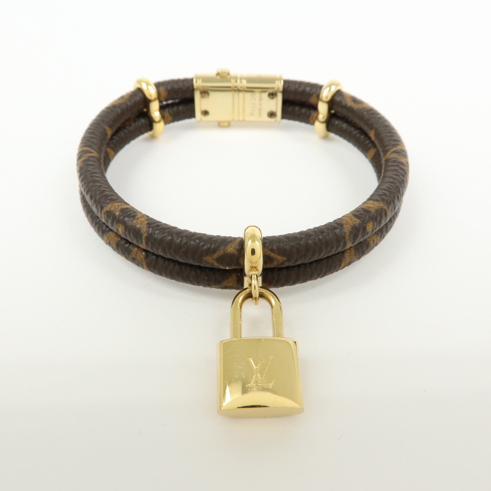 Louis Vuitton Monogram Keep It Twice Bracelet Brown M6640