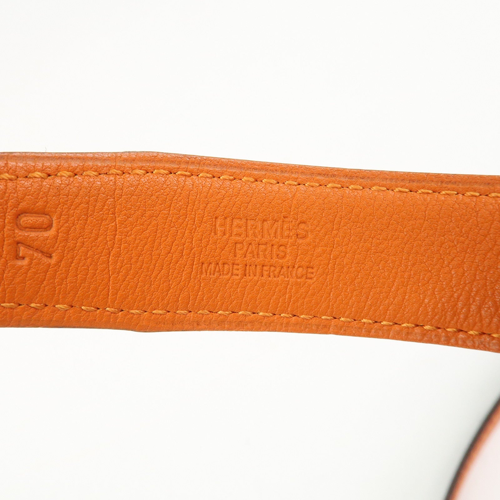 HERMES H Buckle Reversible Constance Leather Belt E Stamped Black