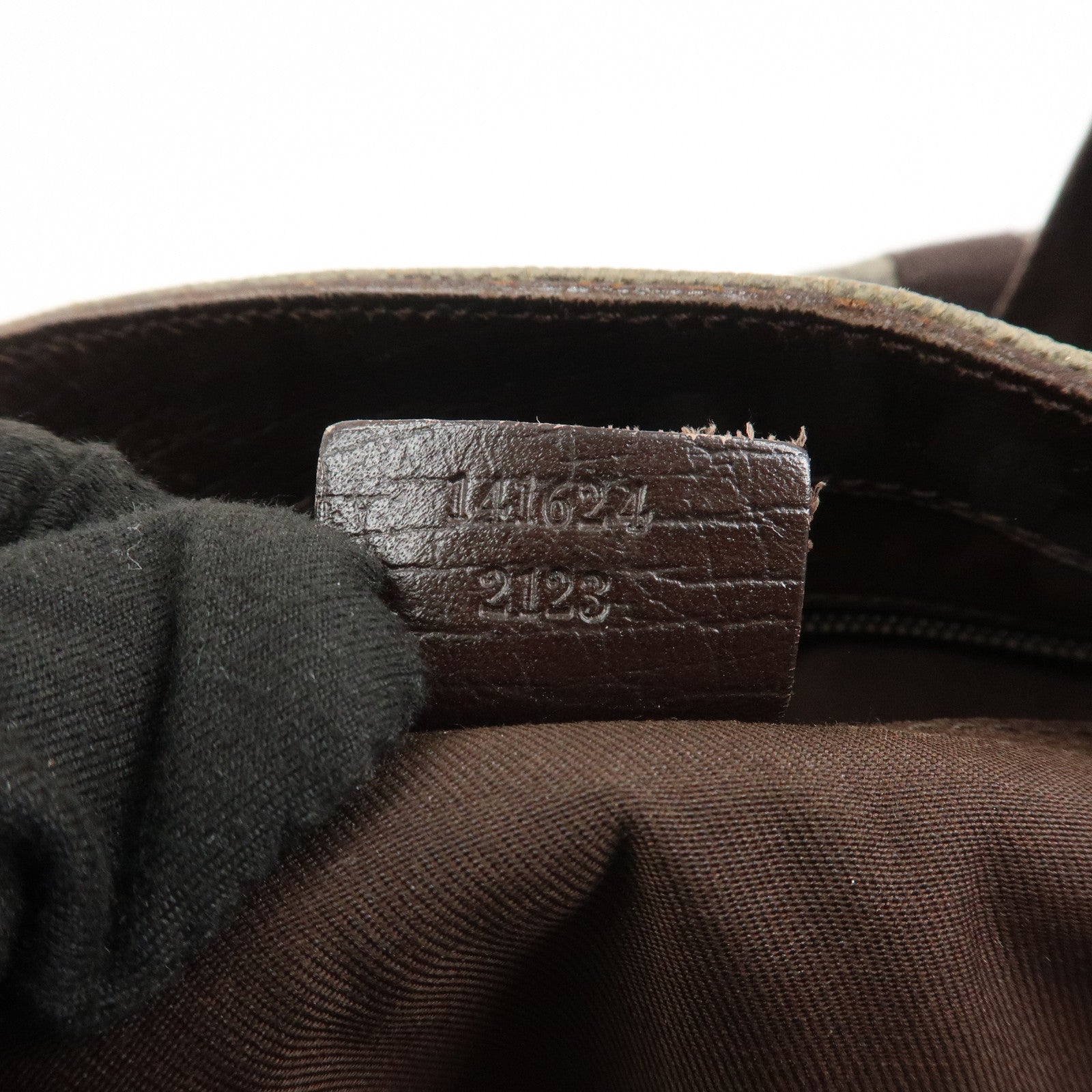 GUCCI GG Supreme Leather Tote Bag Hand Bag Beige Brown 141624
