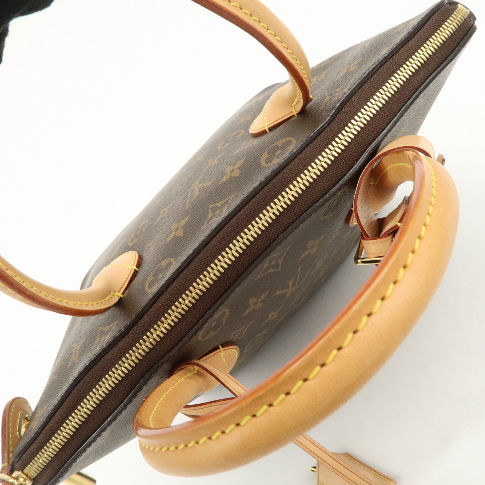 Louis Vuitton Monogram Leather Lockit PM Hand Bag Brown M40613