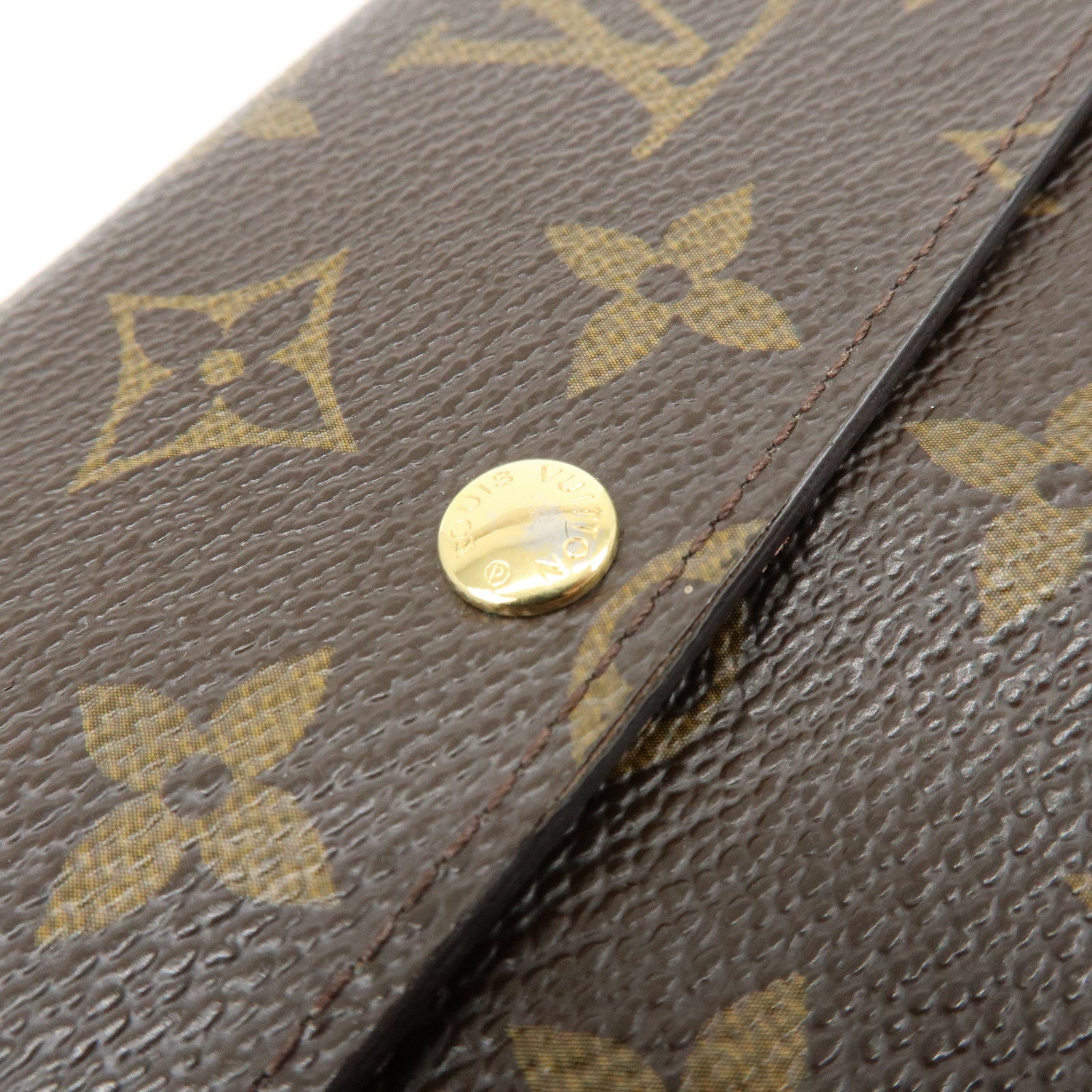 Louis Vuitton Monogram Portefeuille Sarah Long Wallet Brown M61734