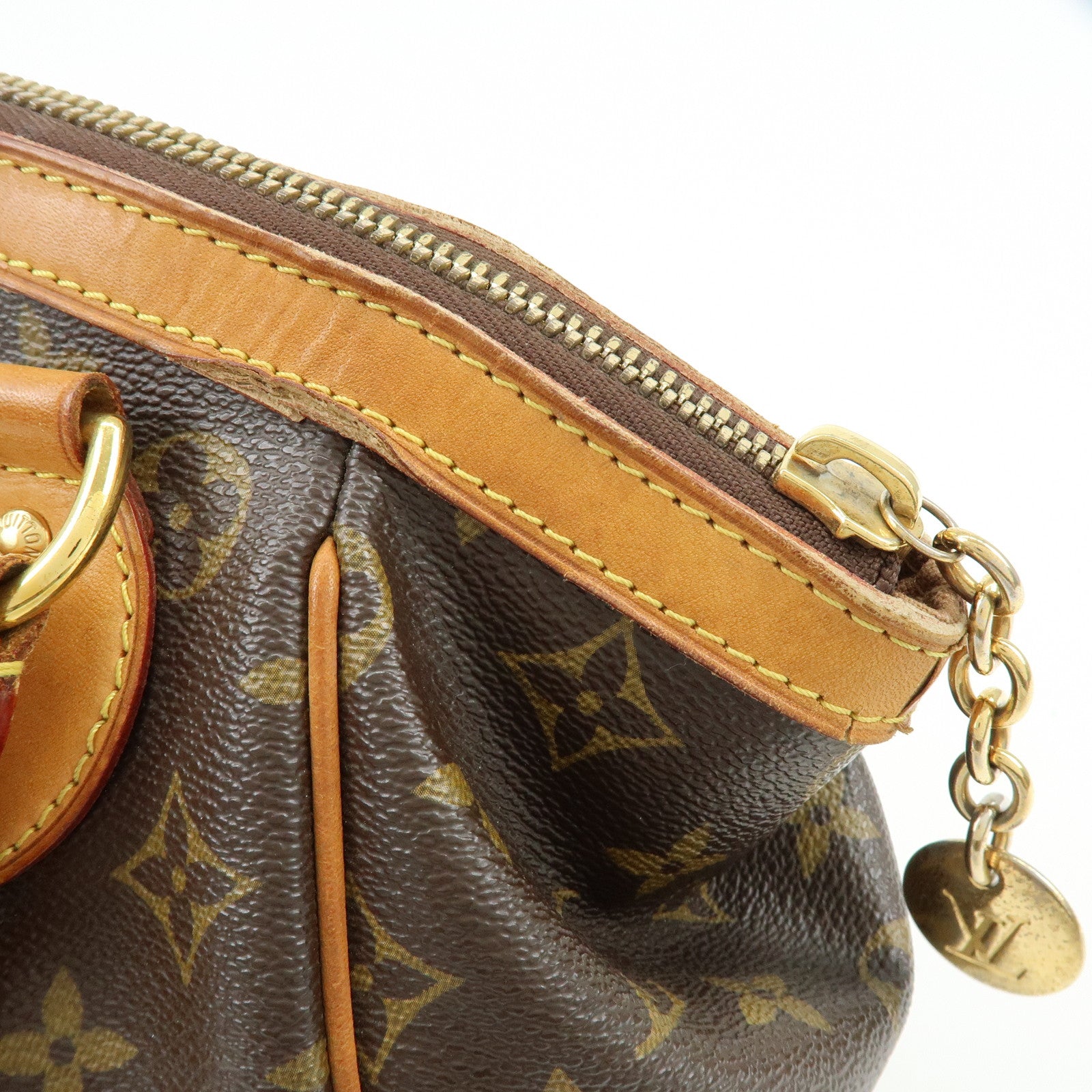 Louis Vuitton Monogram Tivoli PM Hand Bag Shoulder Bag Brown M40143