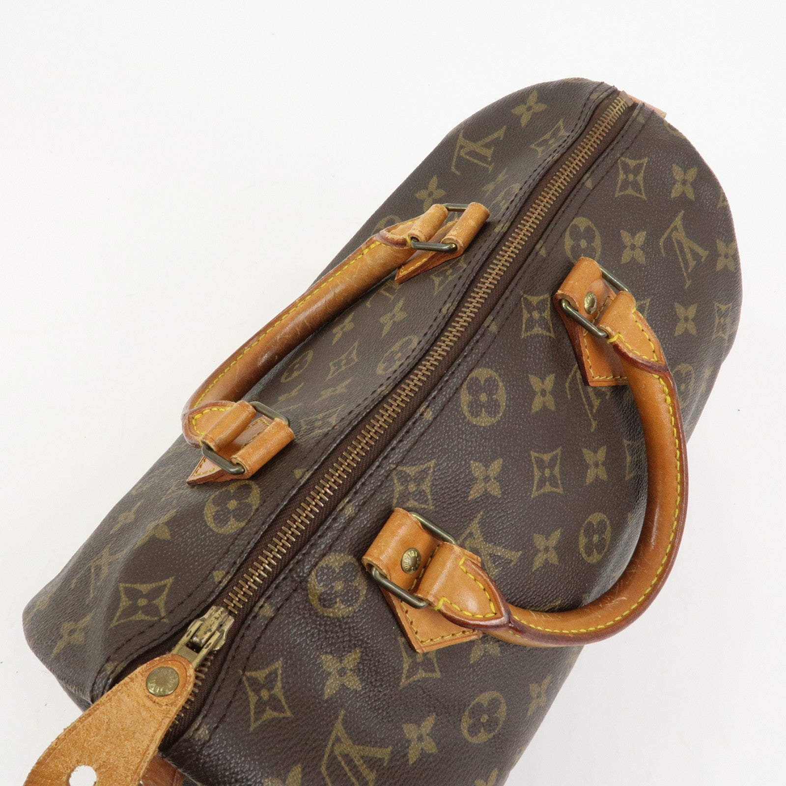 Louis Vuitton Monogram Speedy 30 Boston Bag Hand Bag Brown M41526