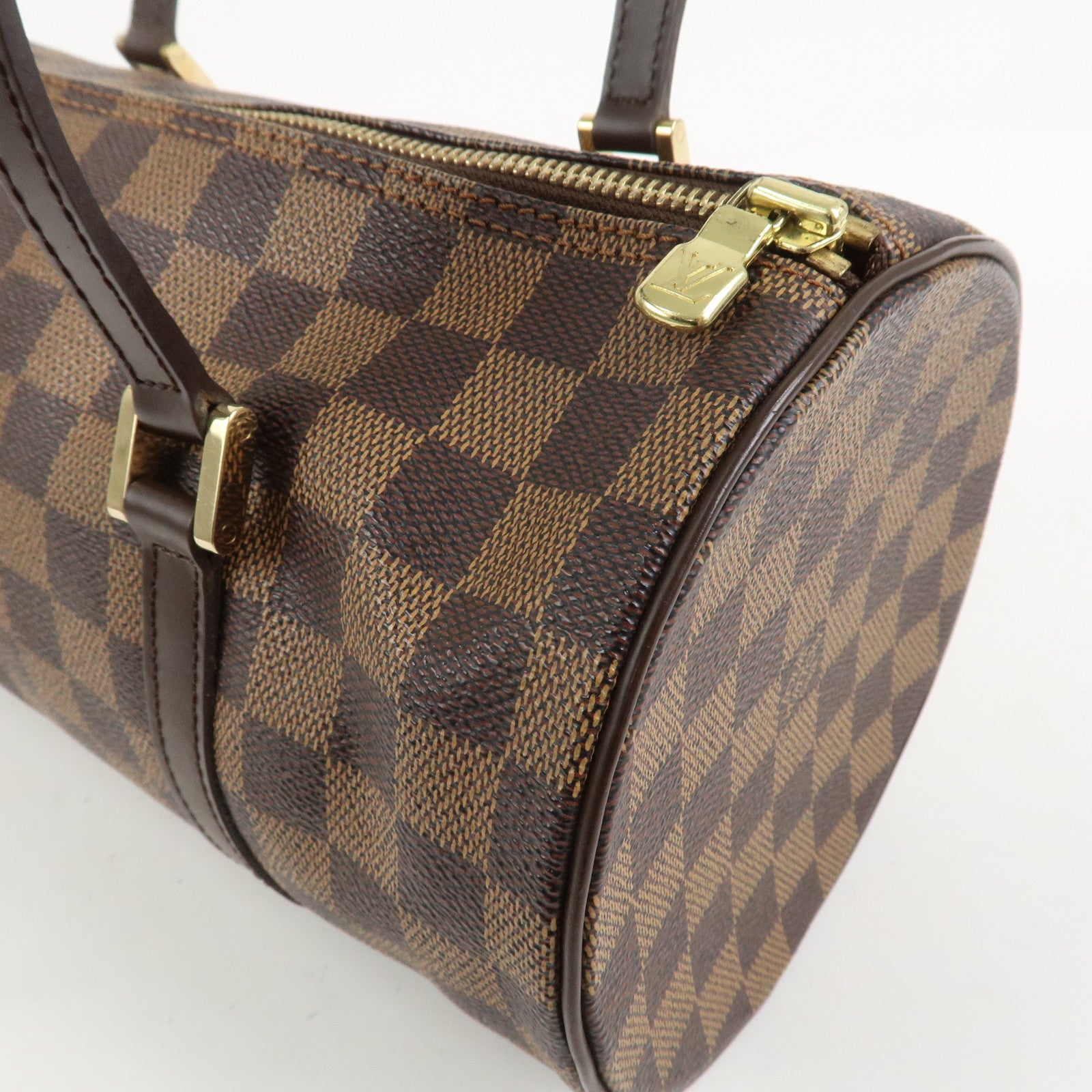 Louis Vuitton Damier Ebene Papillon 30 Hand Bag Brown N51303