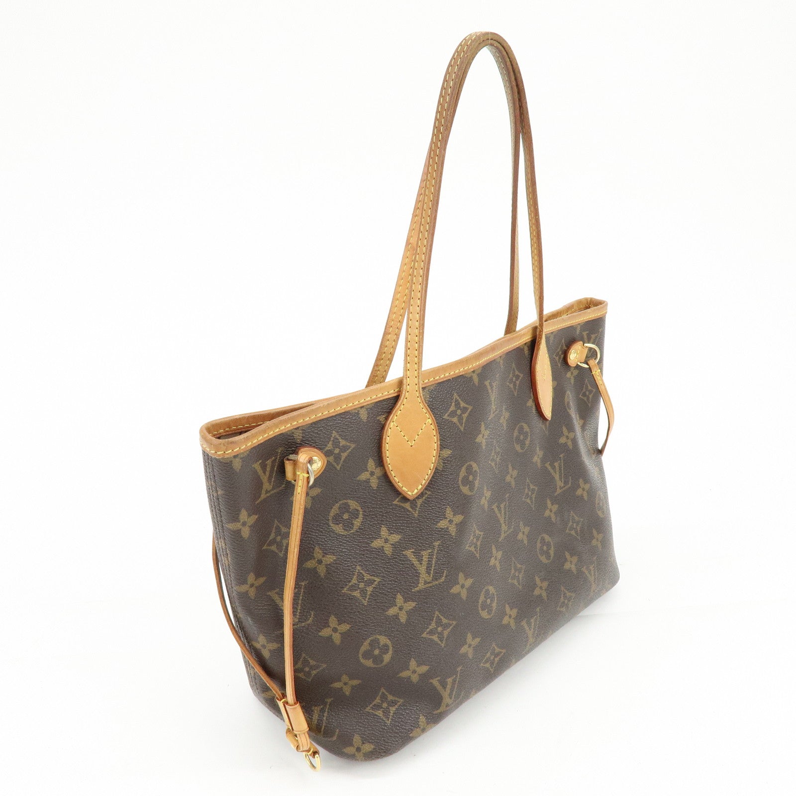 Louis Vuitton Monogram Neverfull PM Tote Bag Hand Bag Brown M40155