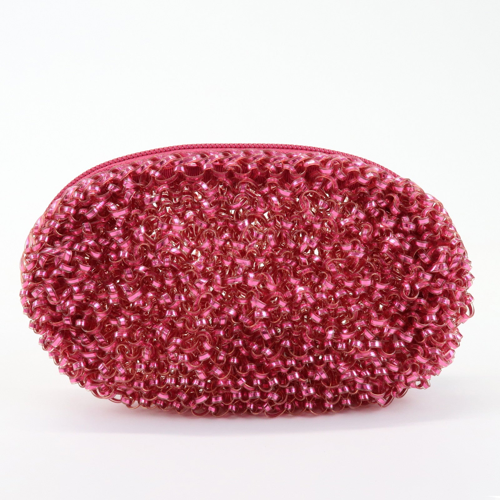 ANTEPRIMA Logo PVC Pouch Bag Cosmetic Pouch Pink