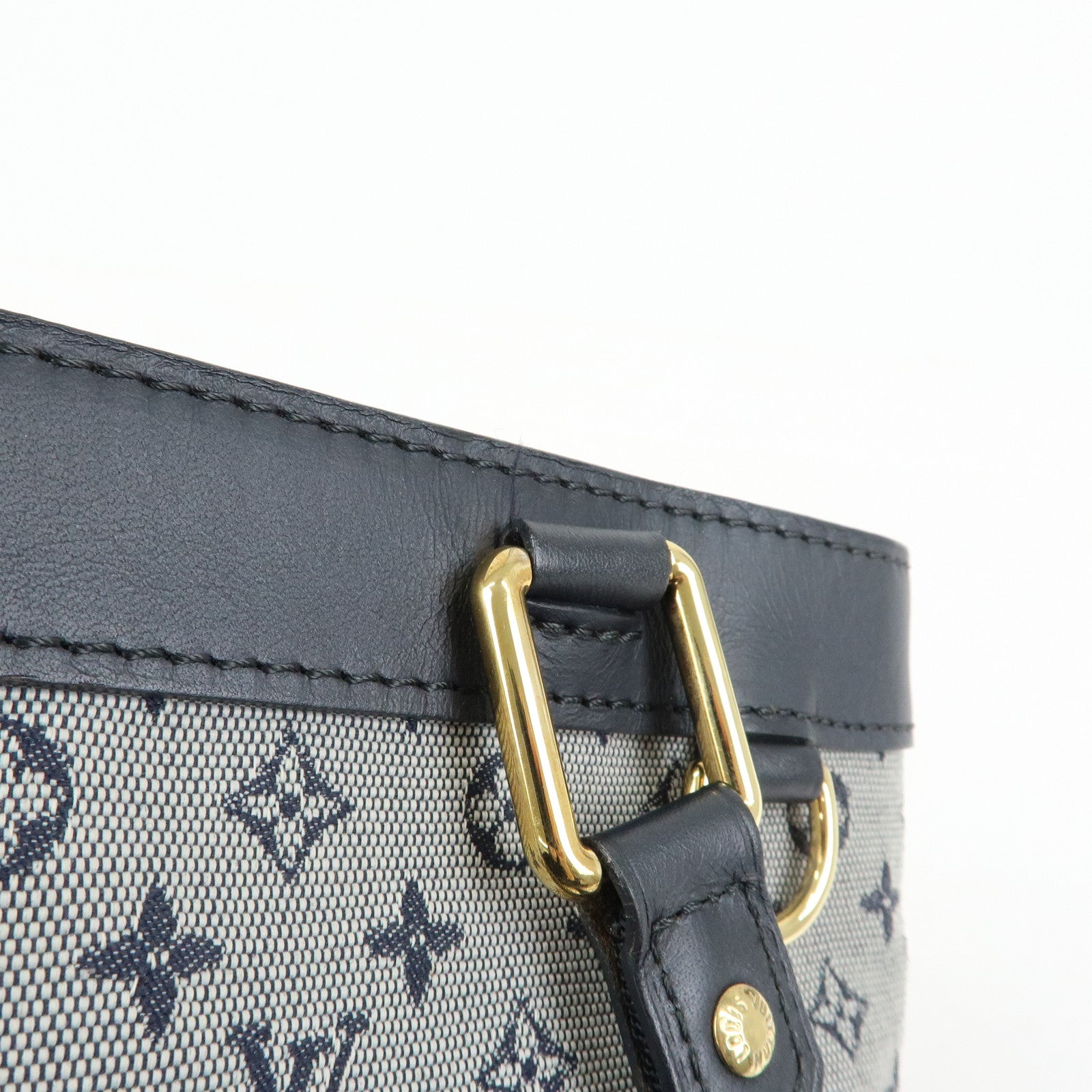 Louis Vuitton Monogram Mini Lin Lucille PM Hand Bag Blue M92676