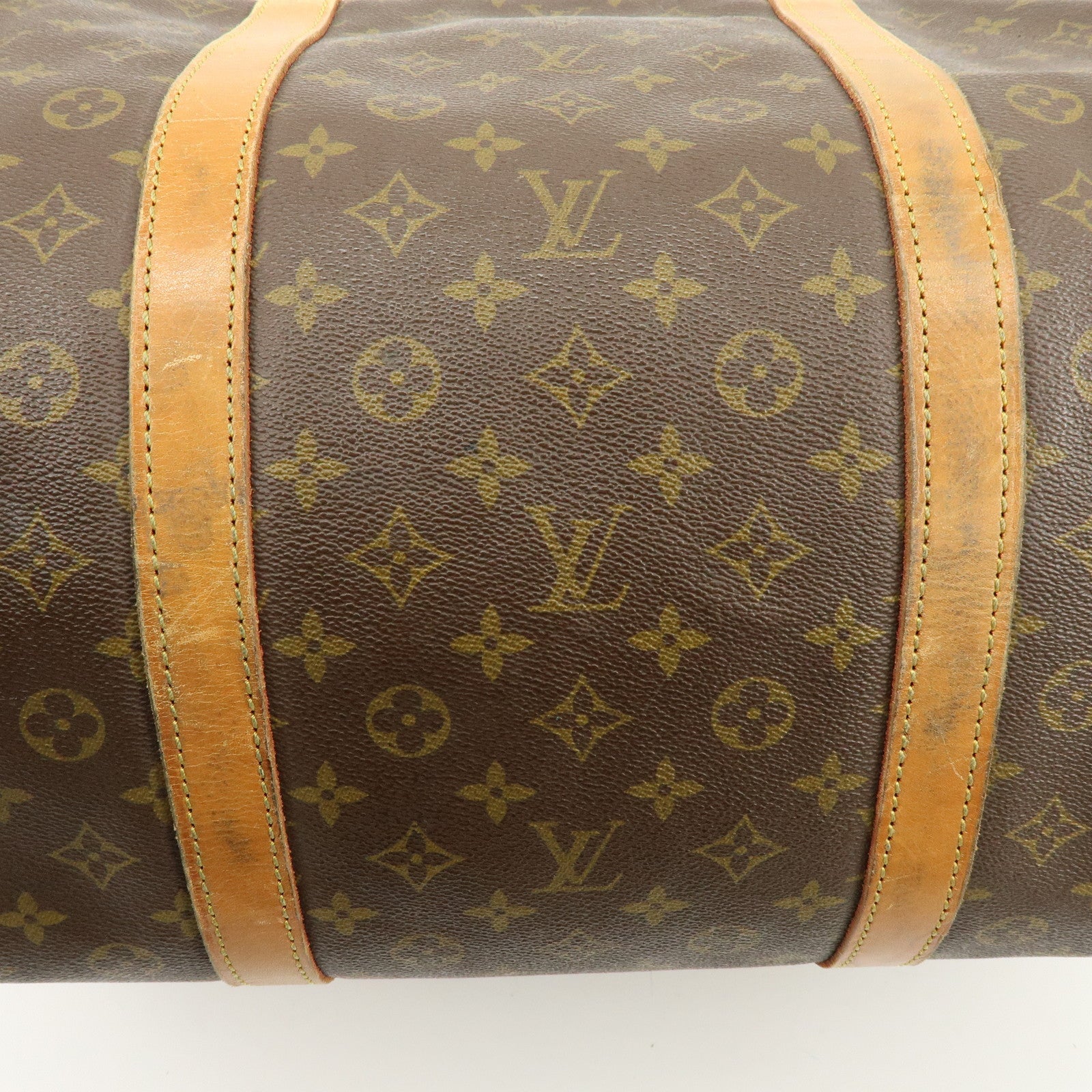Louis Vuitton Monogram Sac Souple 55 Boston Bag Brown M41622