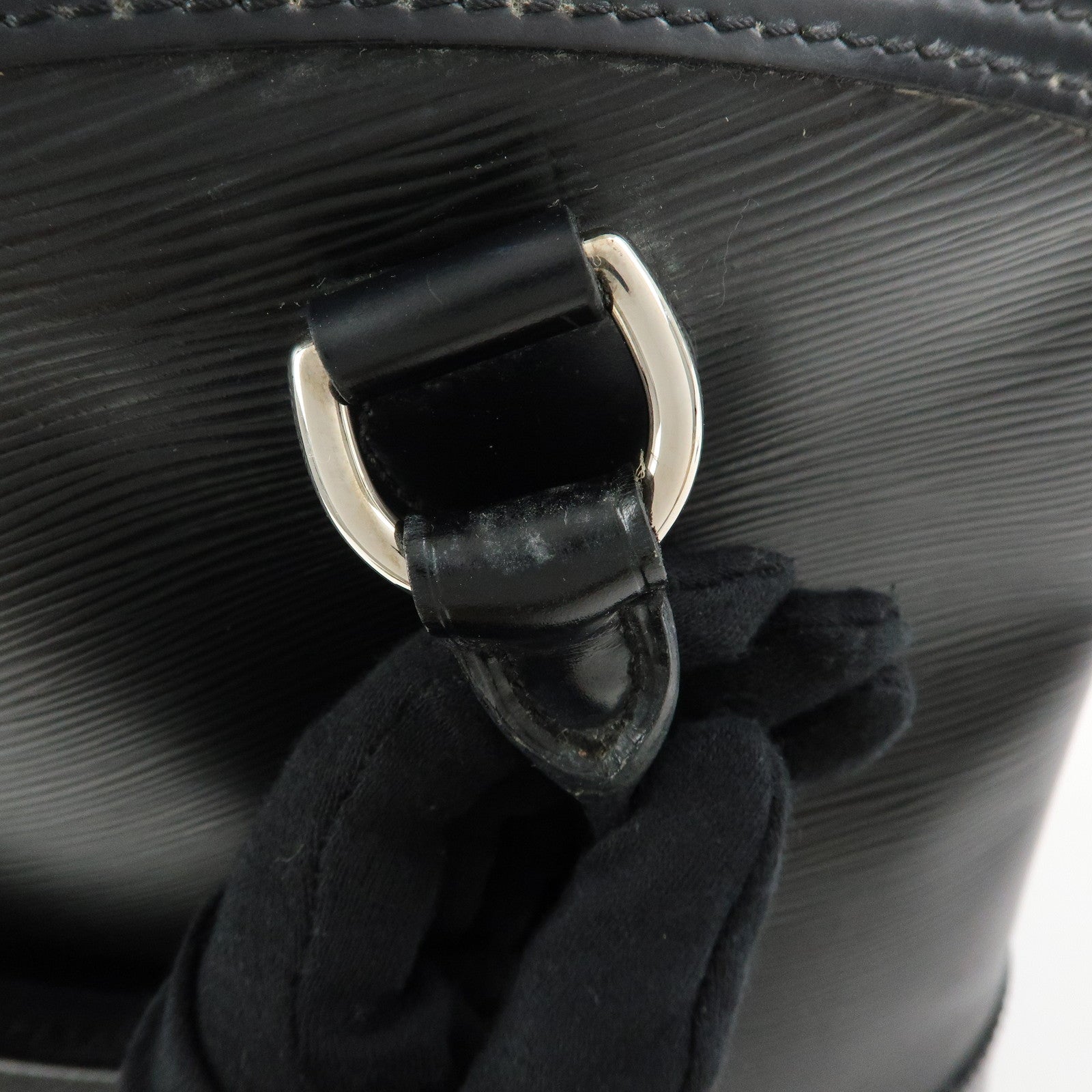 Louis Vuitton Epi Leather Lock It Hand Bag Noir M42292