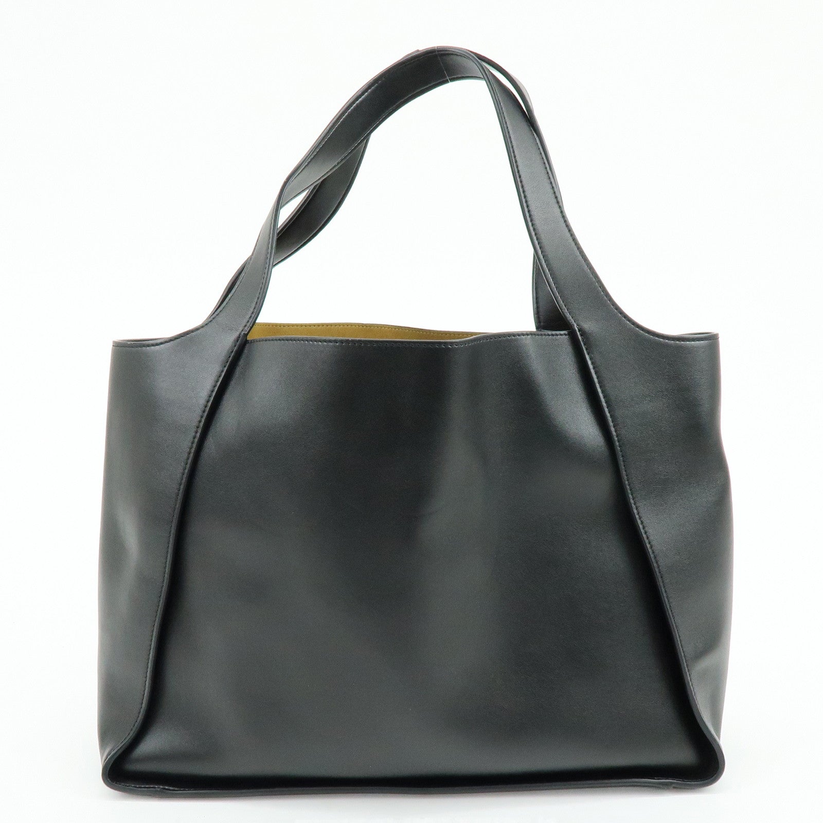 STELLA MCCARTNEY Faux Leather Vegan Leather Tote Bag Black
