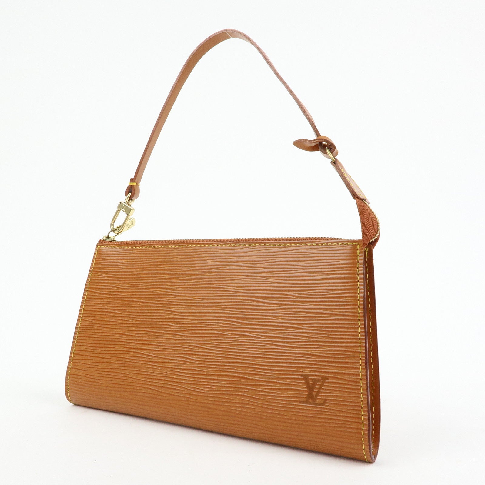 Louis Vuitton Epi Pochette Accessoires Pouch Zipang Gold M52948