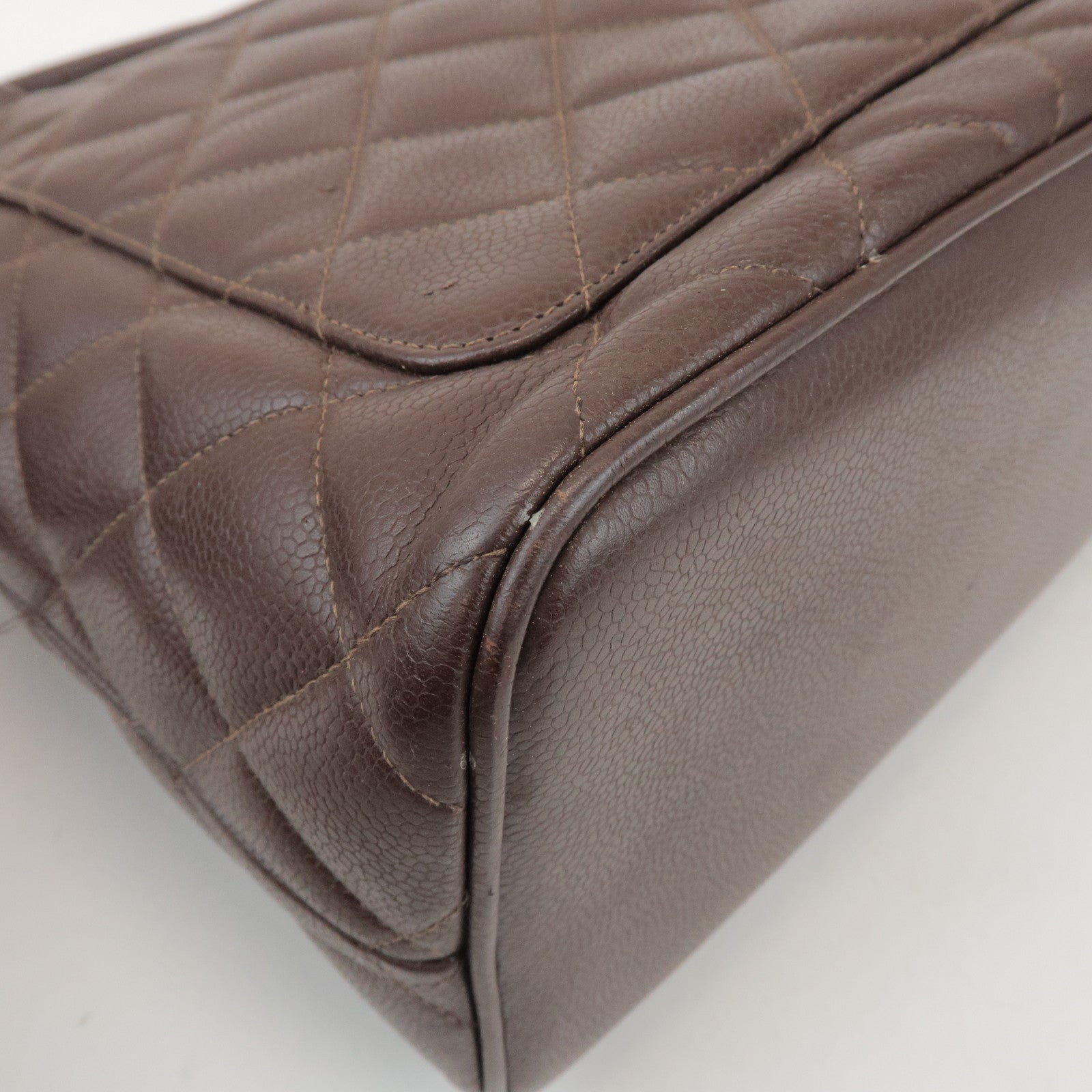 CHANEL Matelasse COCO Mark Caviarskin Medallion Tote Bag A01804