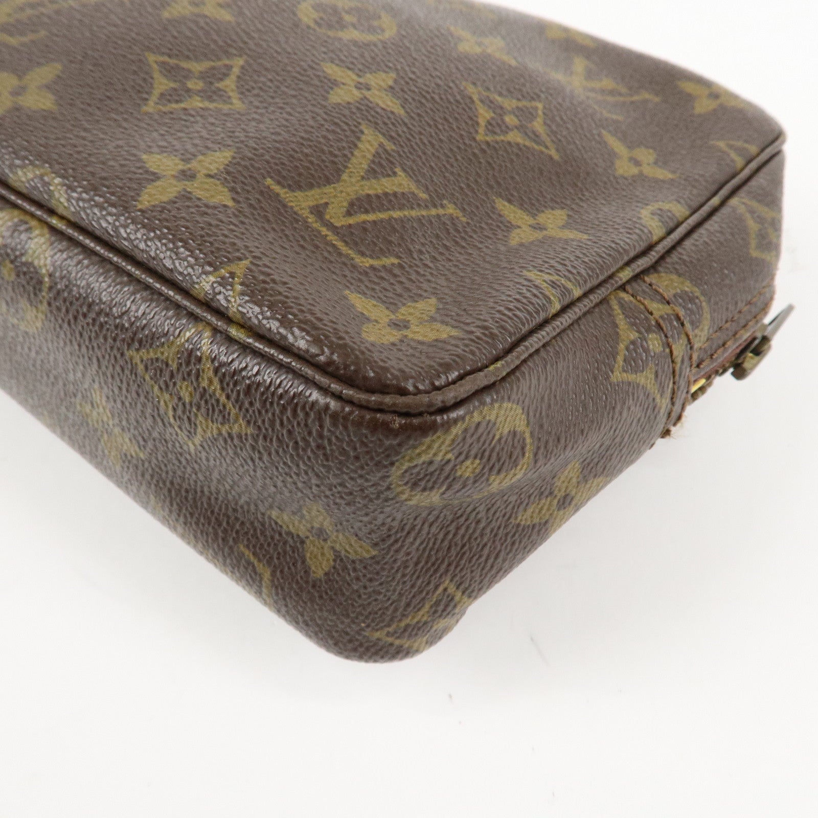Louis Vuitton Monogram Trousse Toilette 23 Pouch Brown M47524 Used