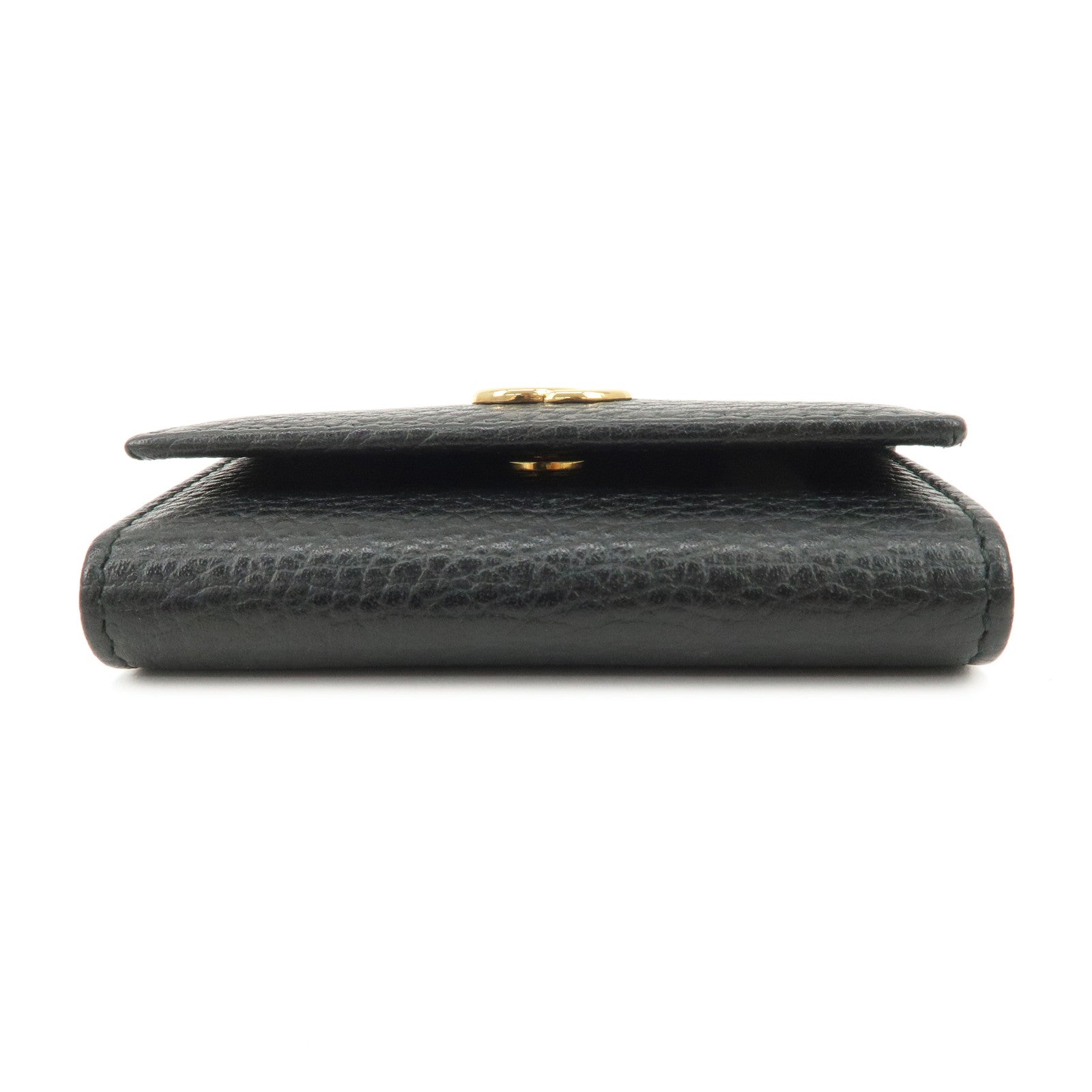 GUCCI GG Marmont Leather Key Case Key Holder Black 456118