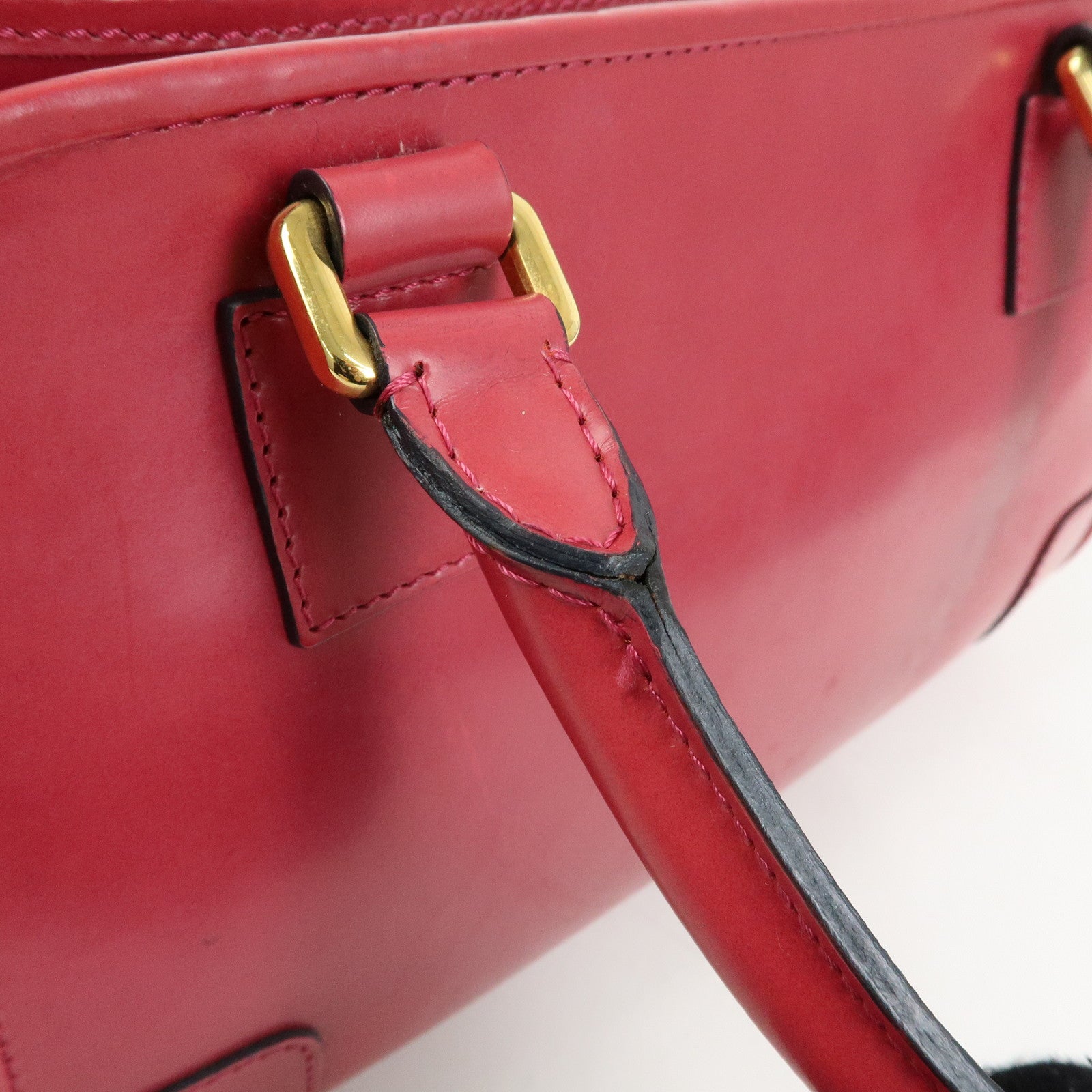 LOEWE Anagram Leather Amazona 28 Hand Bag Boston Bag Pink