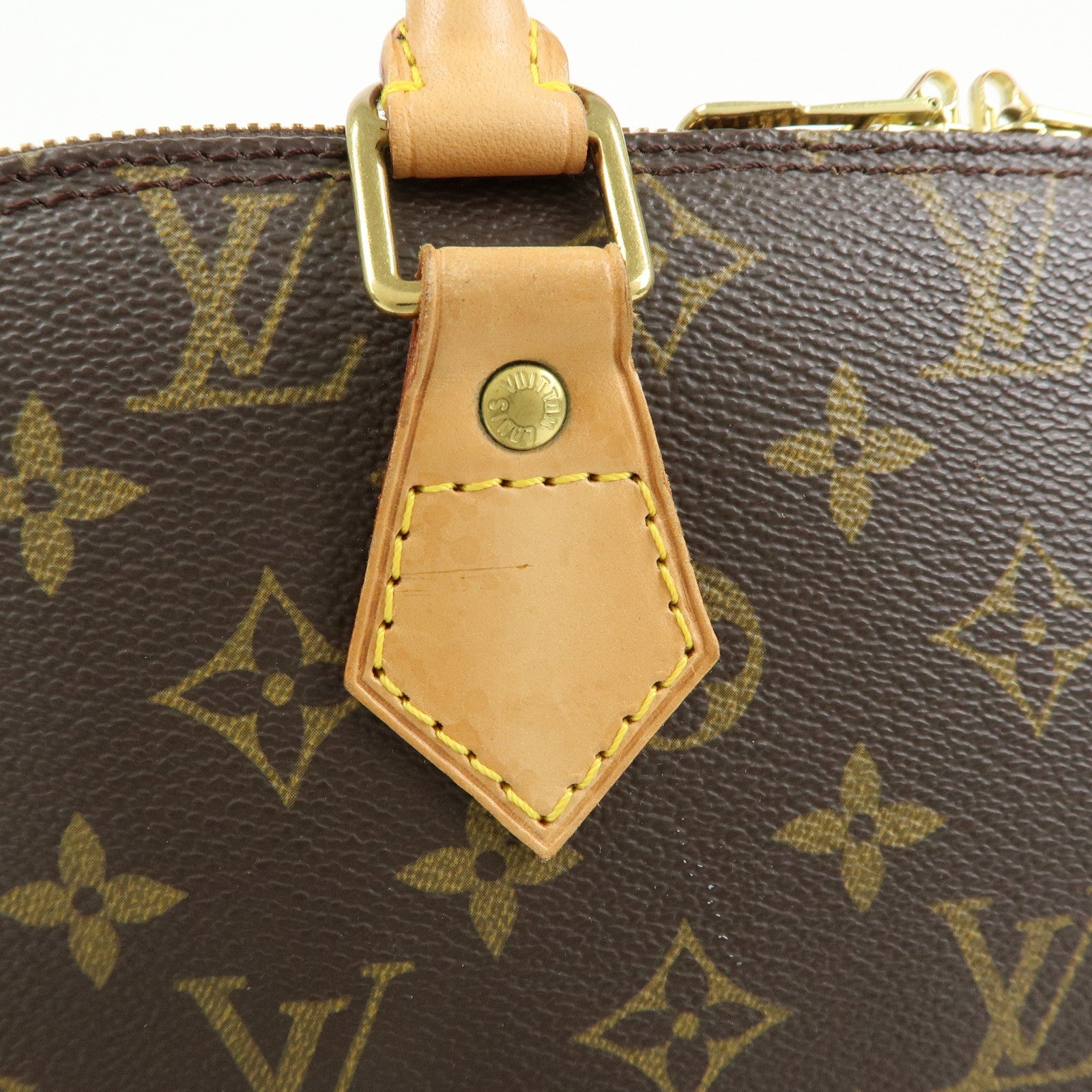 Louis Vuitton Monogram Alma Hand Bag Brown M51130