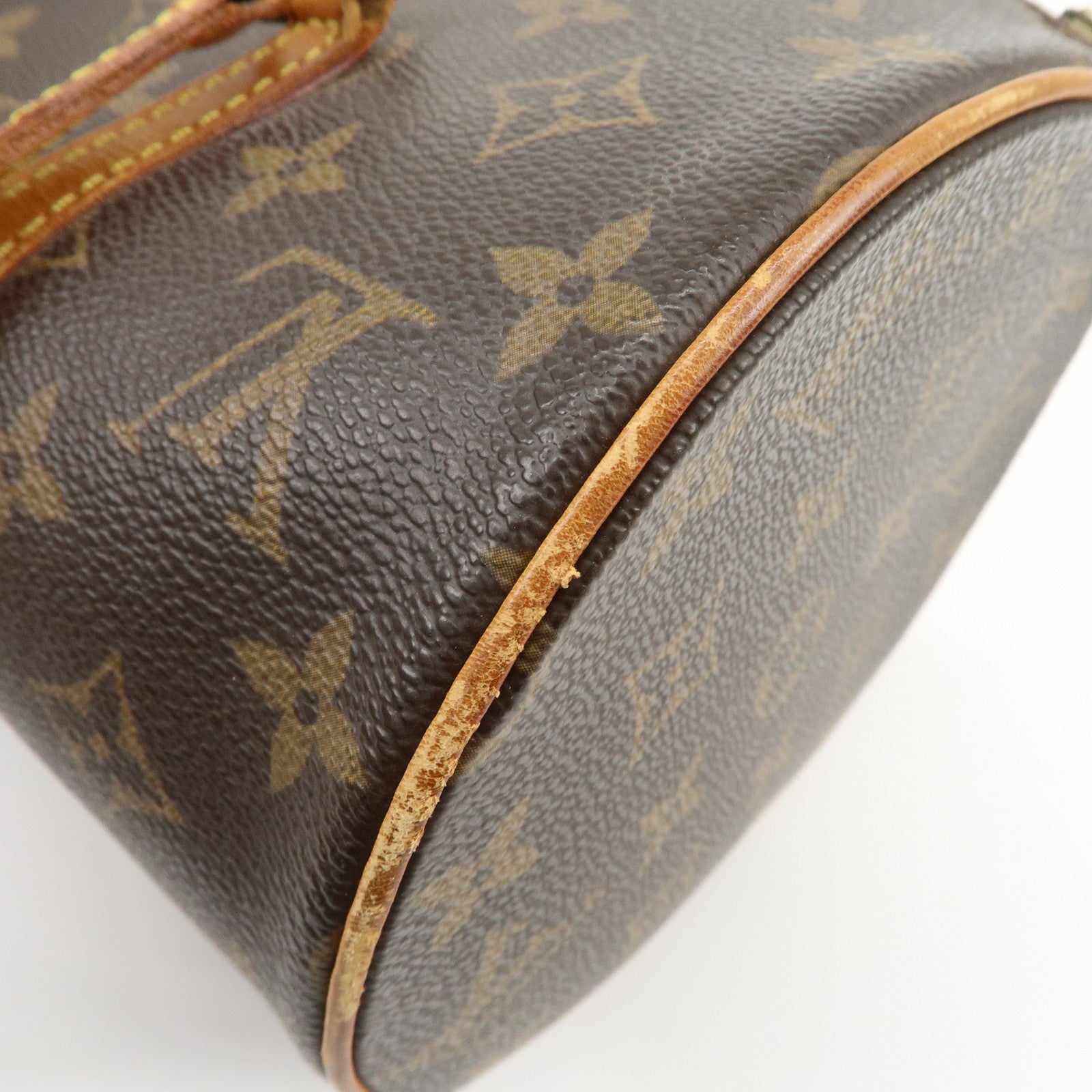Louis Vuitton Monogram Papillon 30 Hand Bag Brown M51385
