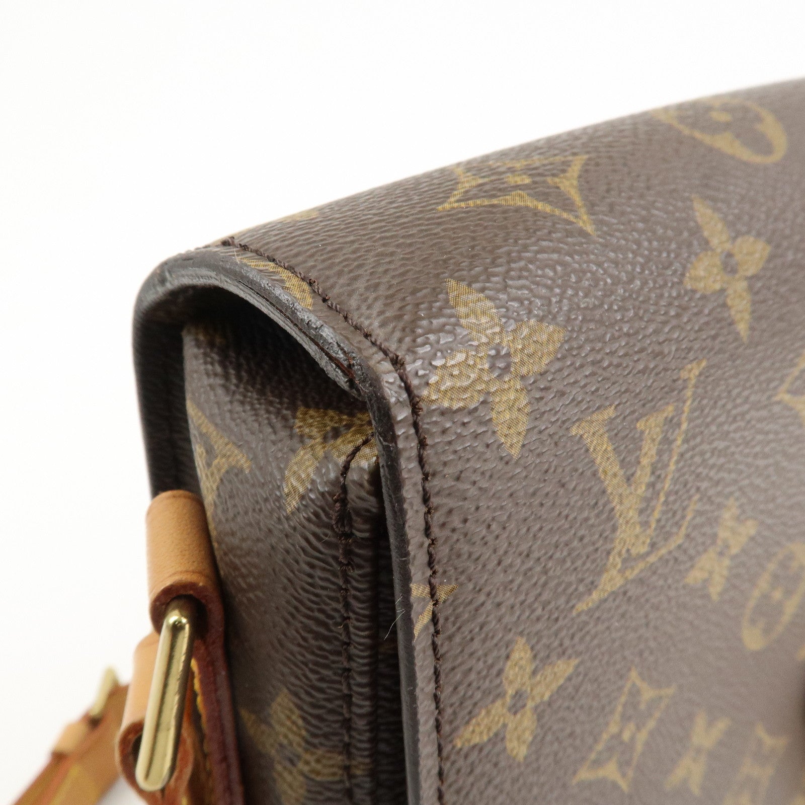 Louis Vuitton Monogram Saint Cloud GM Shoulder Bag Brown M51242 Used