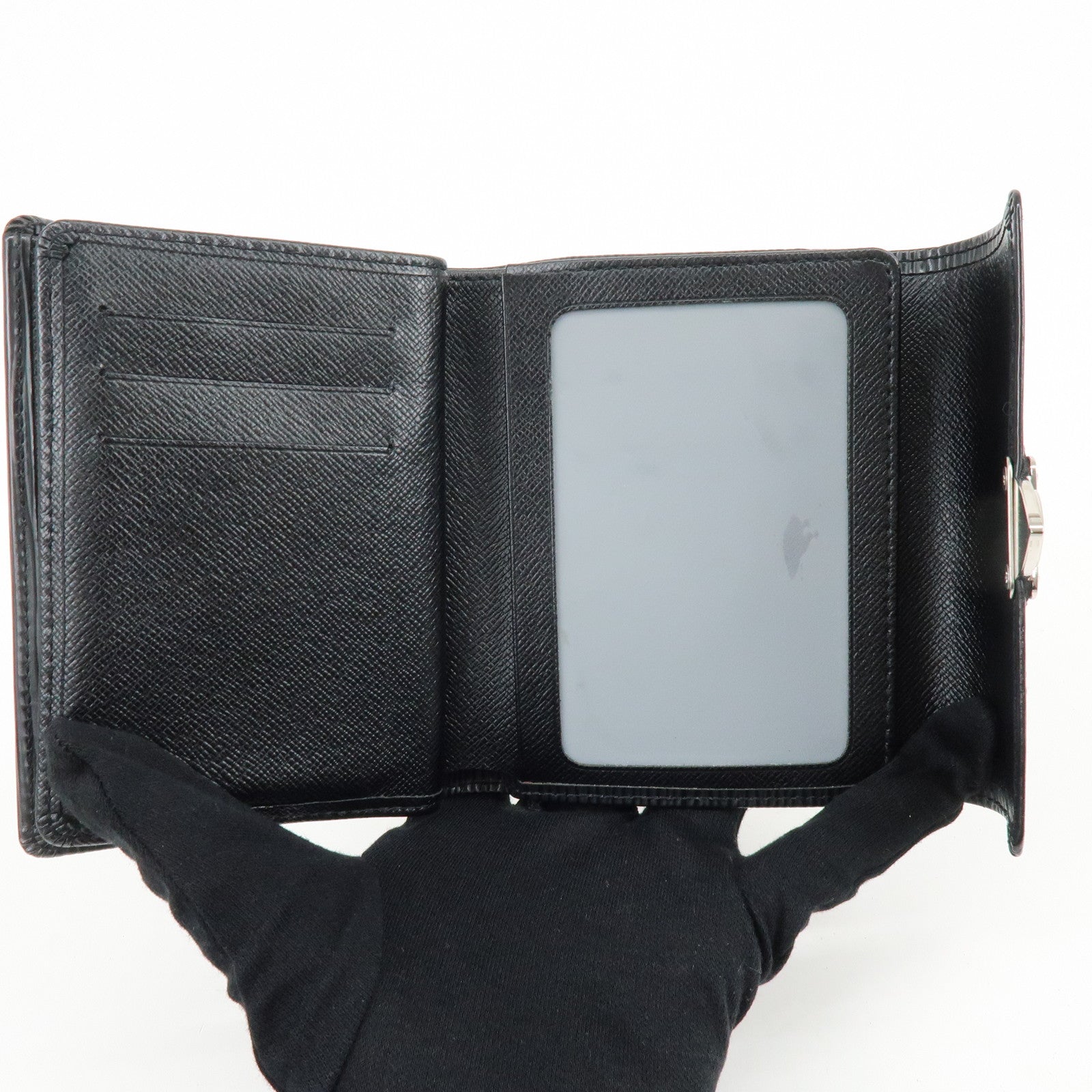 Louis Vuitton Epi Portefeuille Koala Compact Wallet Noir M58012