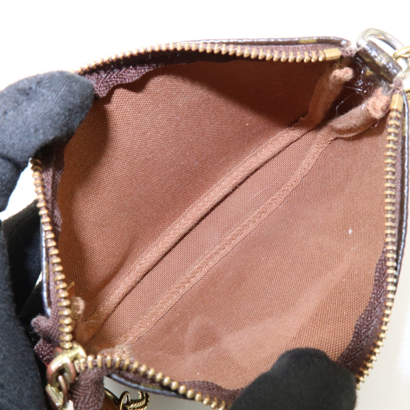 Louis Vuitton Monogram Mini Pochette Accessoires Hand Bag M58009