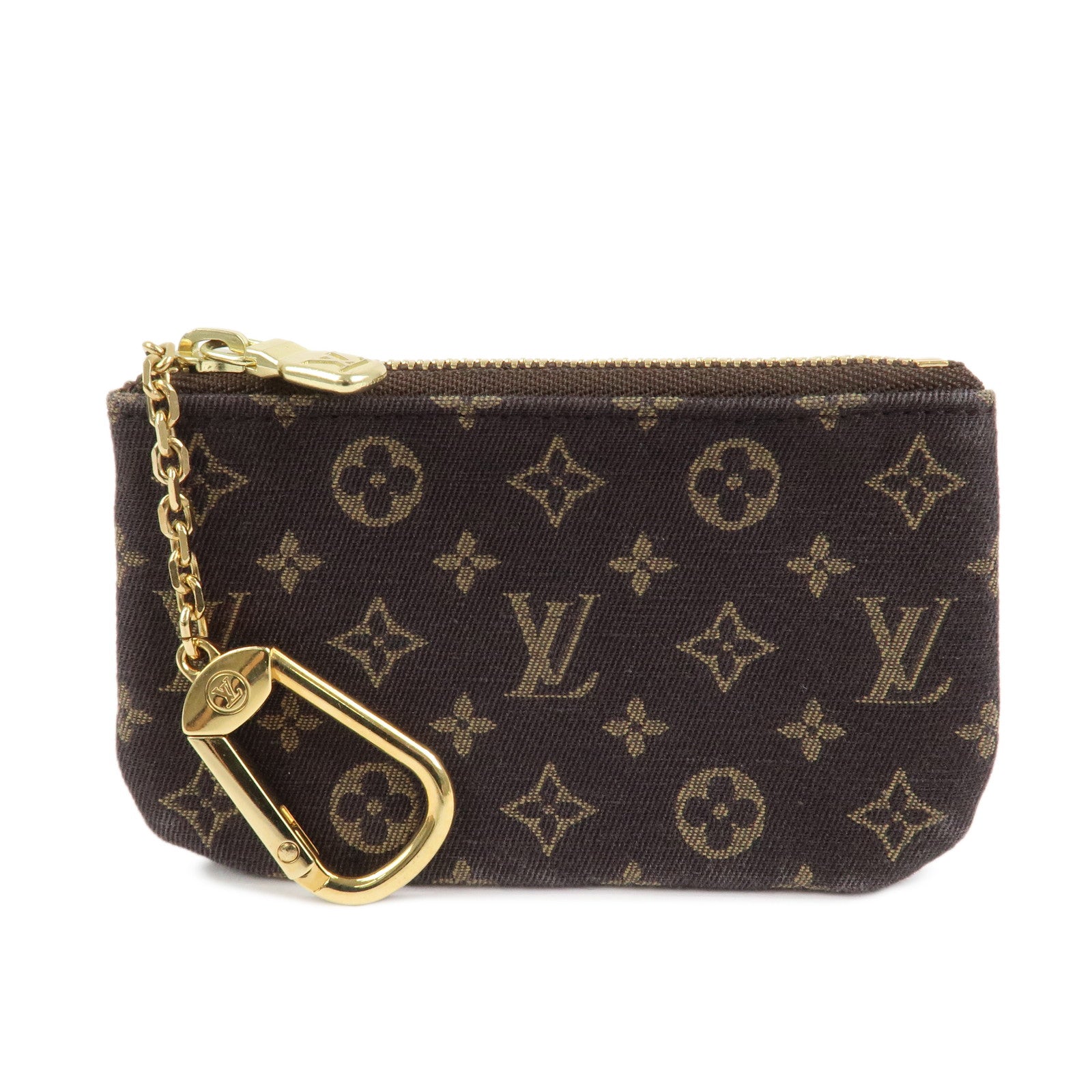 Louis Vuitton Monogram Mini Lin Pochette Cles Coin Case M95230