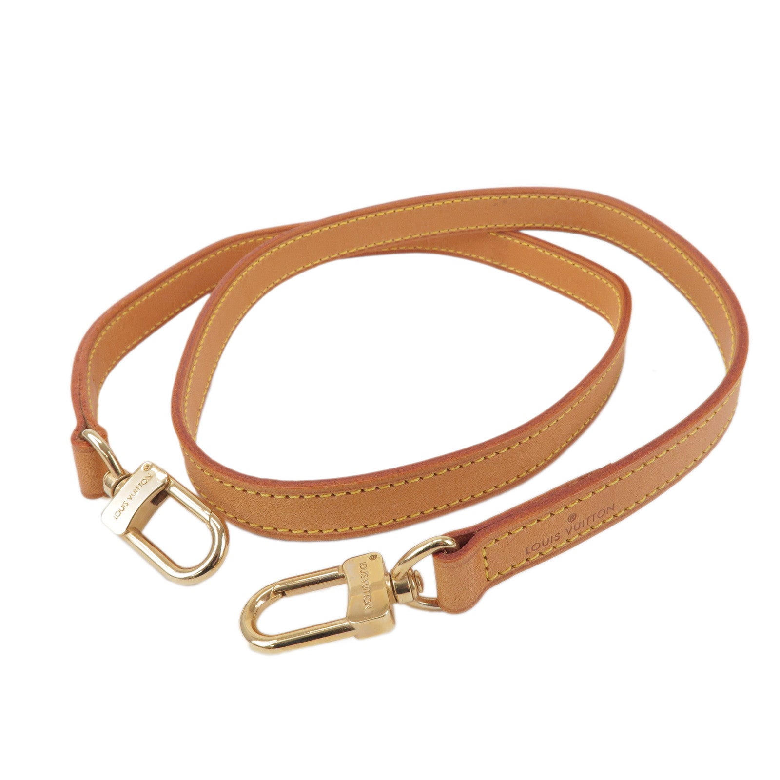 Louis Vuitton Nume Leather Shoulder Strap 100cm Beige J00142