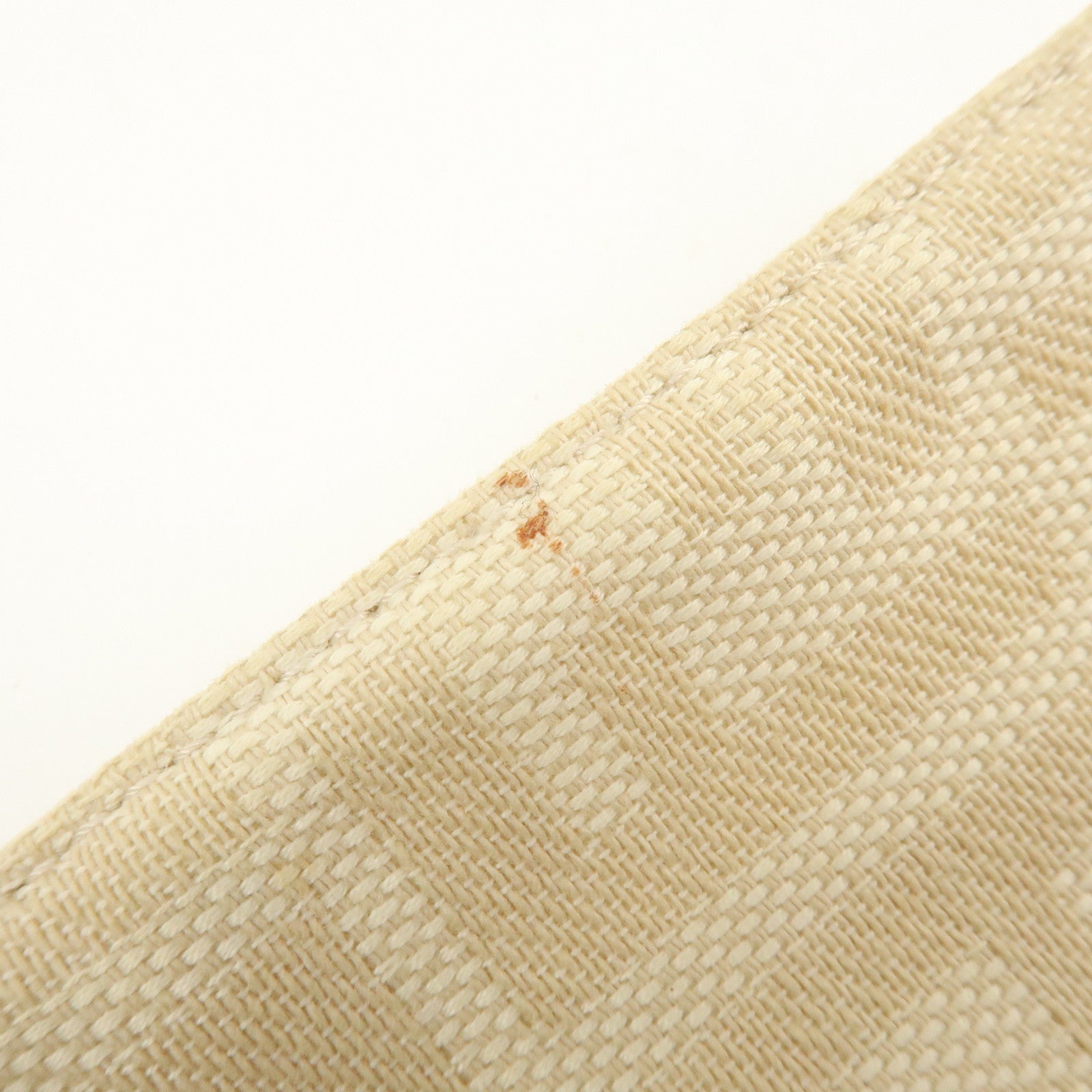 FENDI Mamma Baguette Zucca Canvas Leather Shoulder Bag Ivory 26325