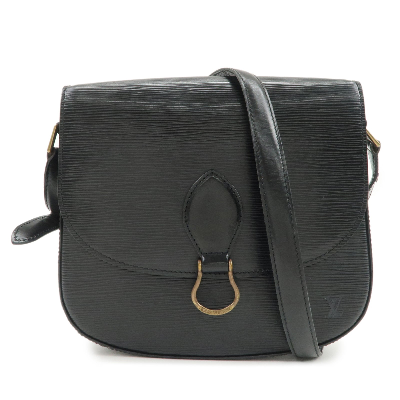 Louis Vuitton Epi Saint Cloud Shoulder Bag Black Noir M52192
