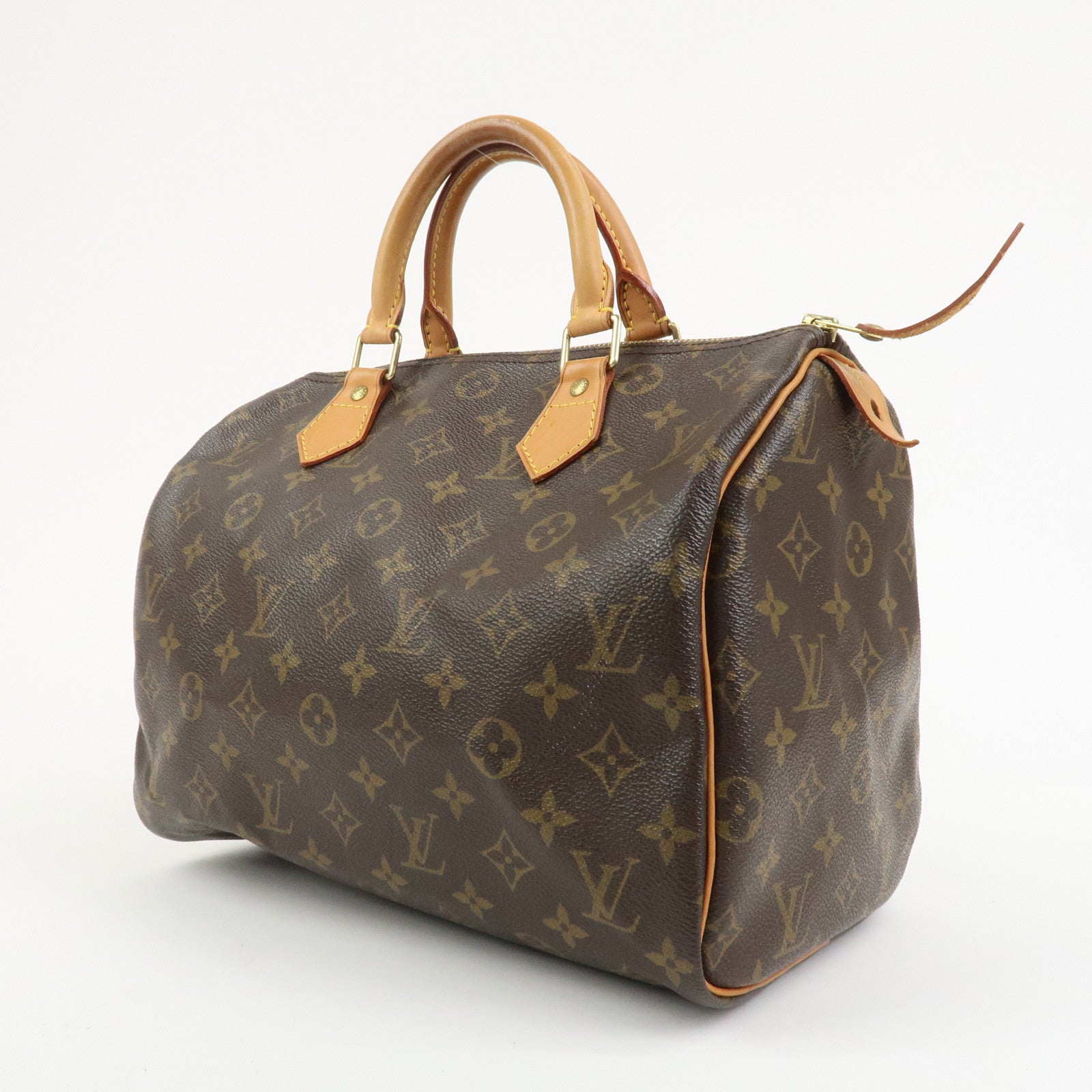 Louis Vuitton Monogram Speedy 30 Boston Bag Hand Bag Brown M41526