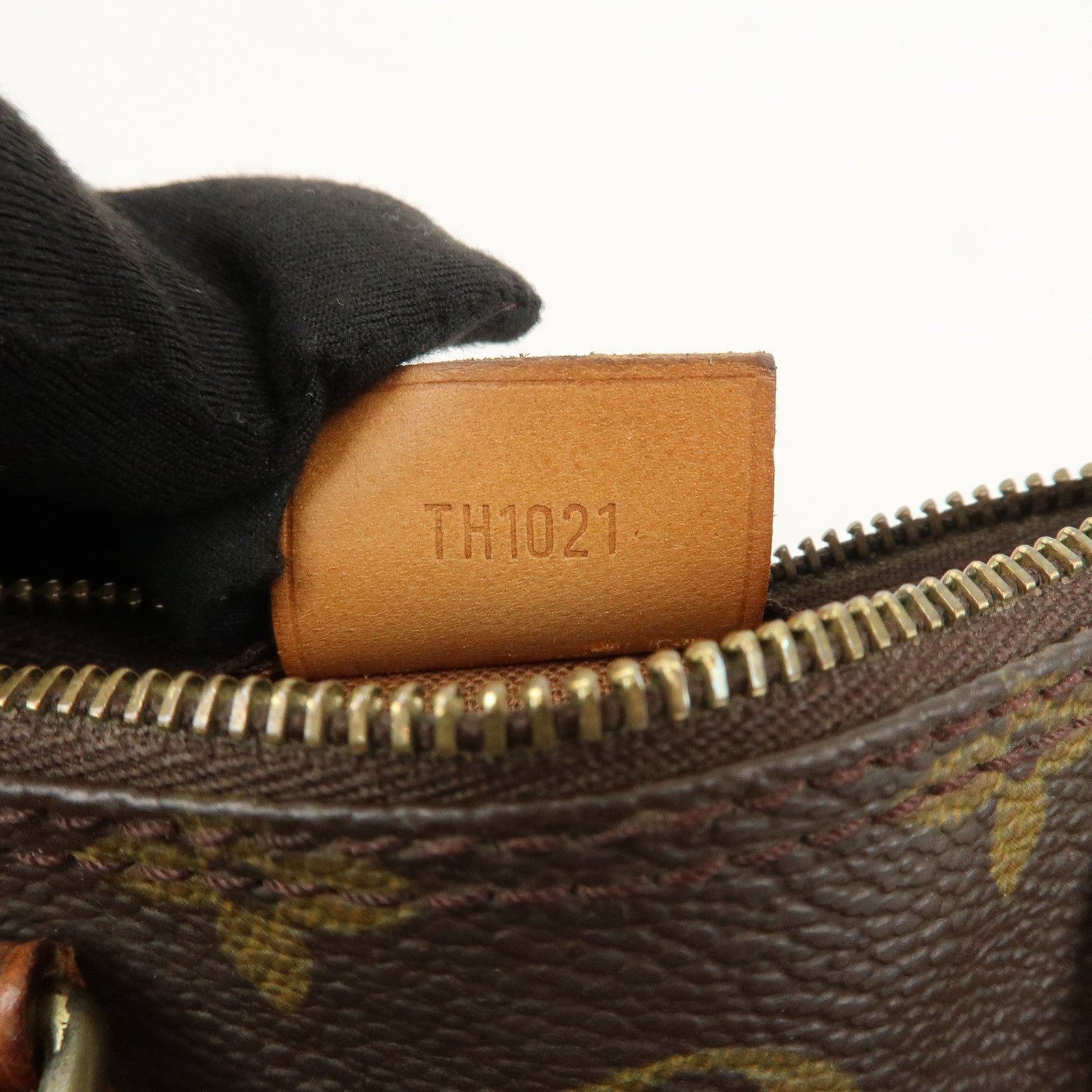 Louis Vuitton Monogram Mini Speedy Hand Bag Brown M41534