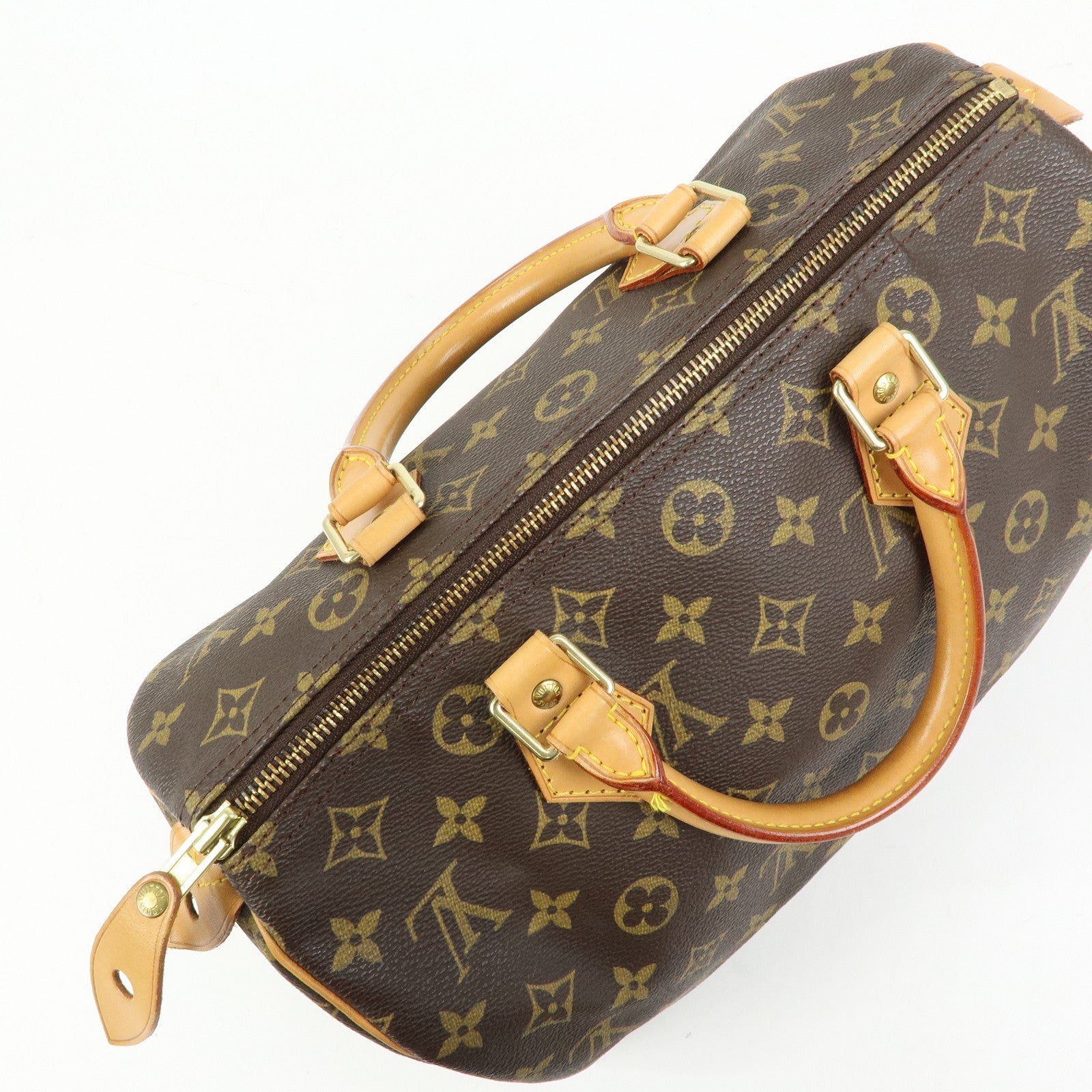 Louis Vuitton Monogram Speedy 30 Boston Bag Hand Bag Brown M41526
