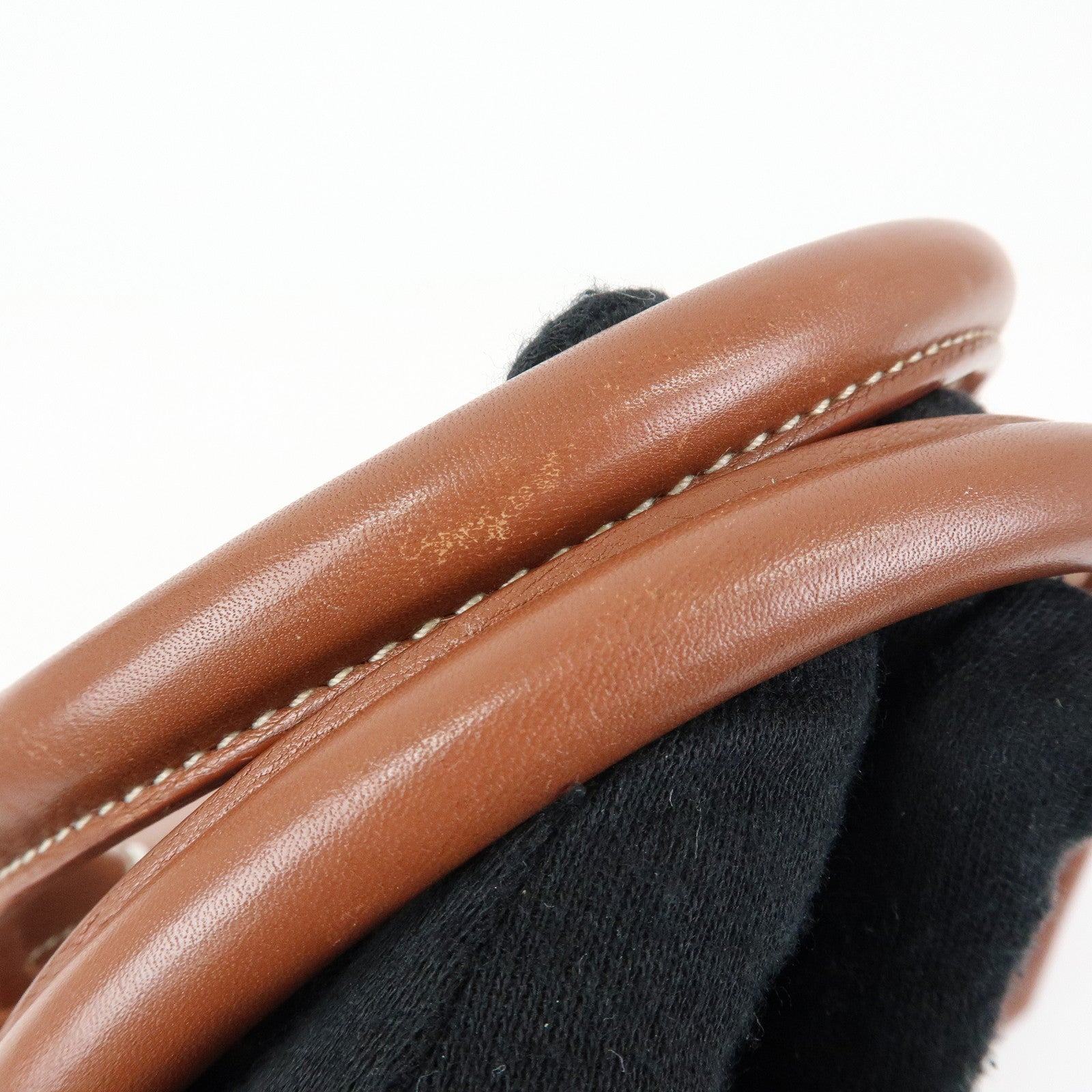 CELINE Boogie Bag Leather Hand Bag Tote Bag Brown