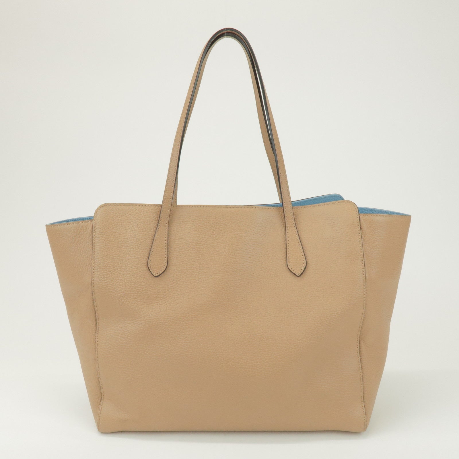 GUCCI Interlocking G Swing Large Tote Bag Shoulder Bag Beige 354397