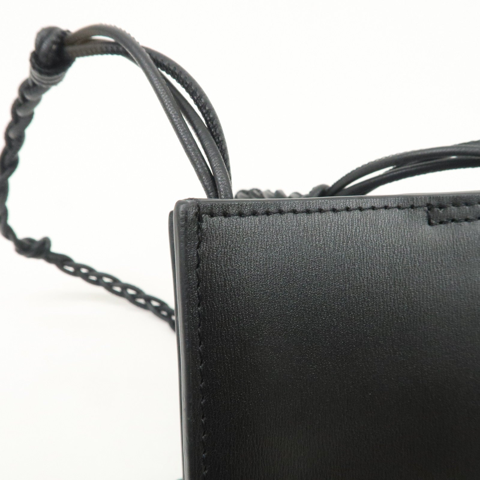 Jil Sander Leather Tangle Bag Shoulder Bag Black
