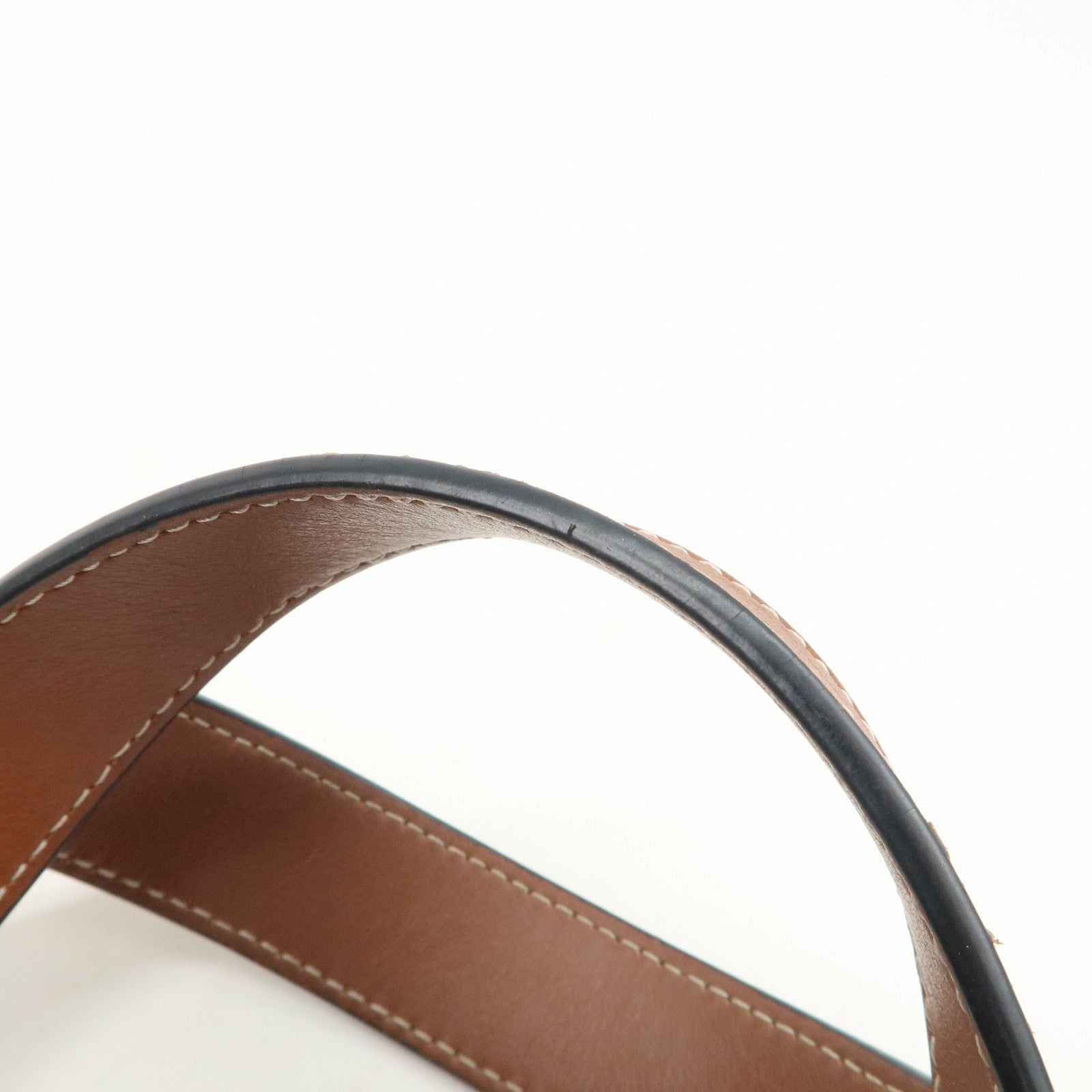 LOEWE Anagram Raffia Leather Basket Bag Hand Bag Natural Brown 2435