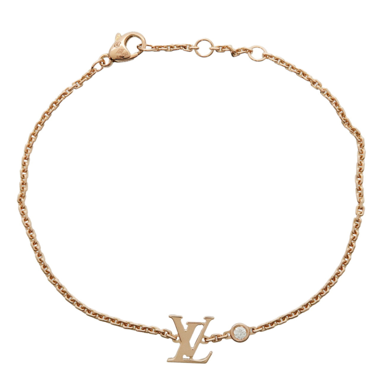 Louis Vuitton Idylle Blossom 1P Diamond Blacelet K18PG 750PG Q95595