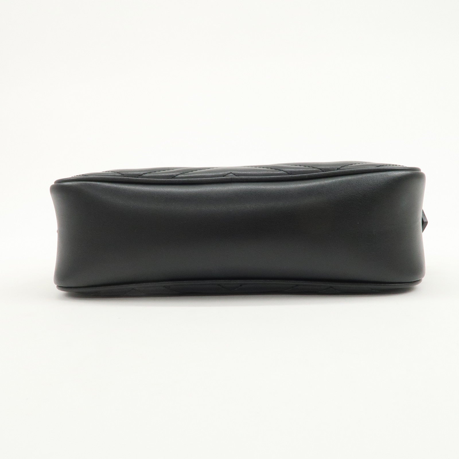 GUCCI GG Marmont Leather Shoulder Bag Crossbody Bag Black 447632