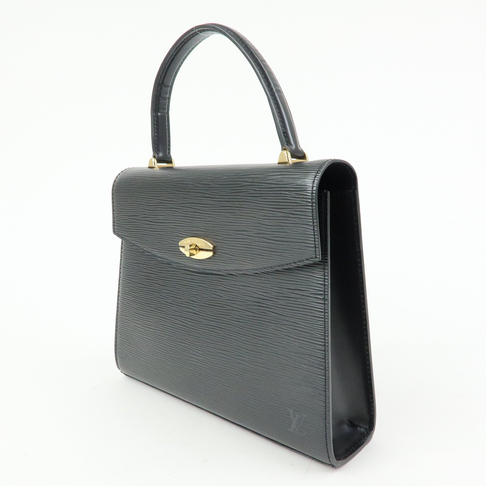 Louis Vuitton Epi Leather Malesherbes Hand Bag Noir Black M52372