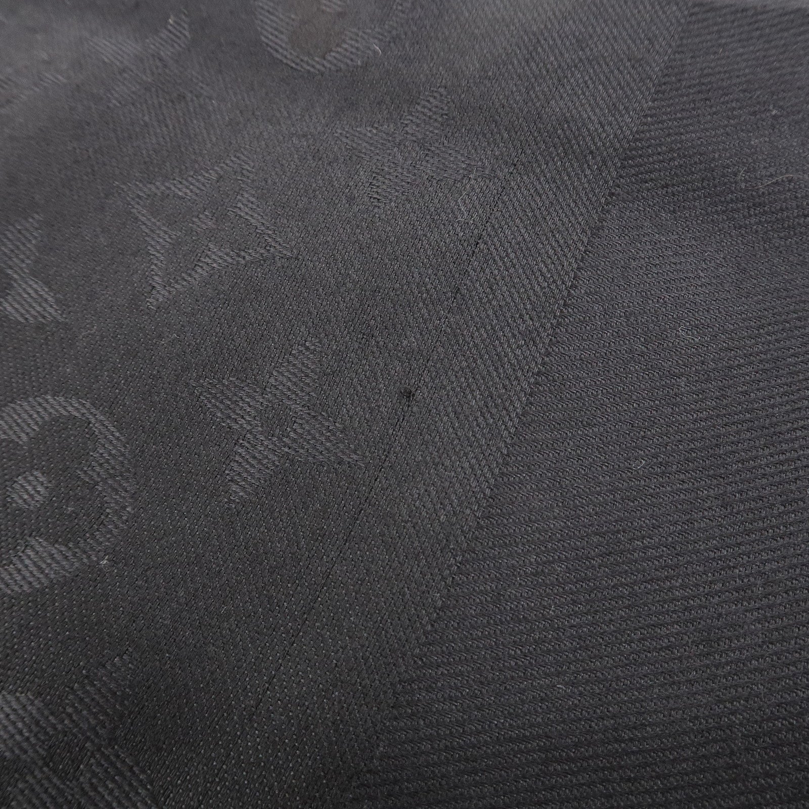 Louis Vuitton Monogram Silk Wool Shawl Anthracite Black M74752