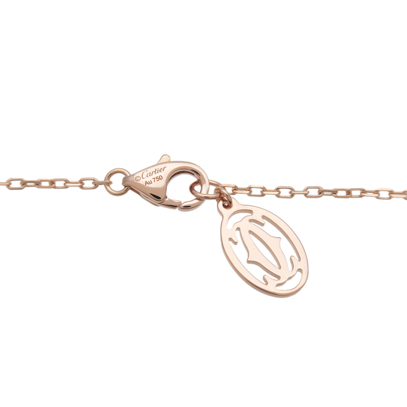 Cartier D'amour 1P Diamond Necklace SM K18 750PG Rose Gold