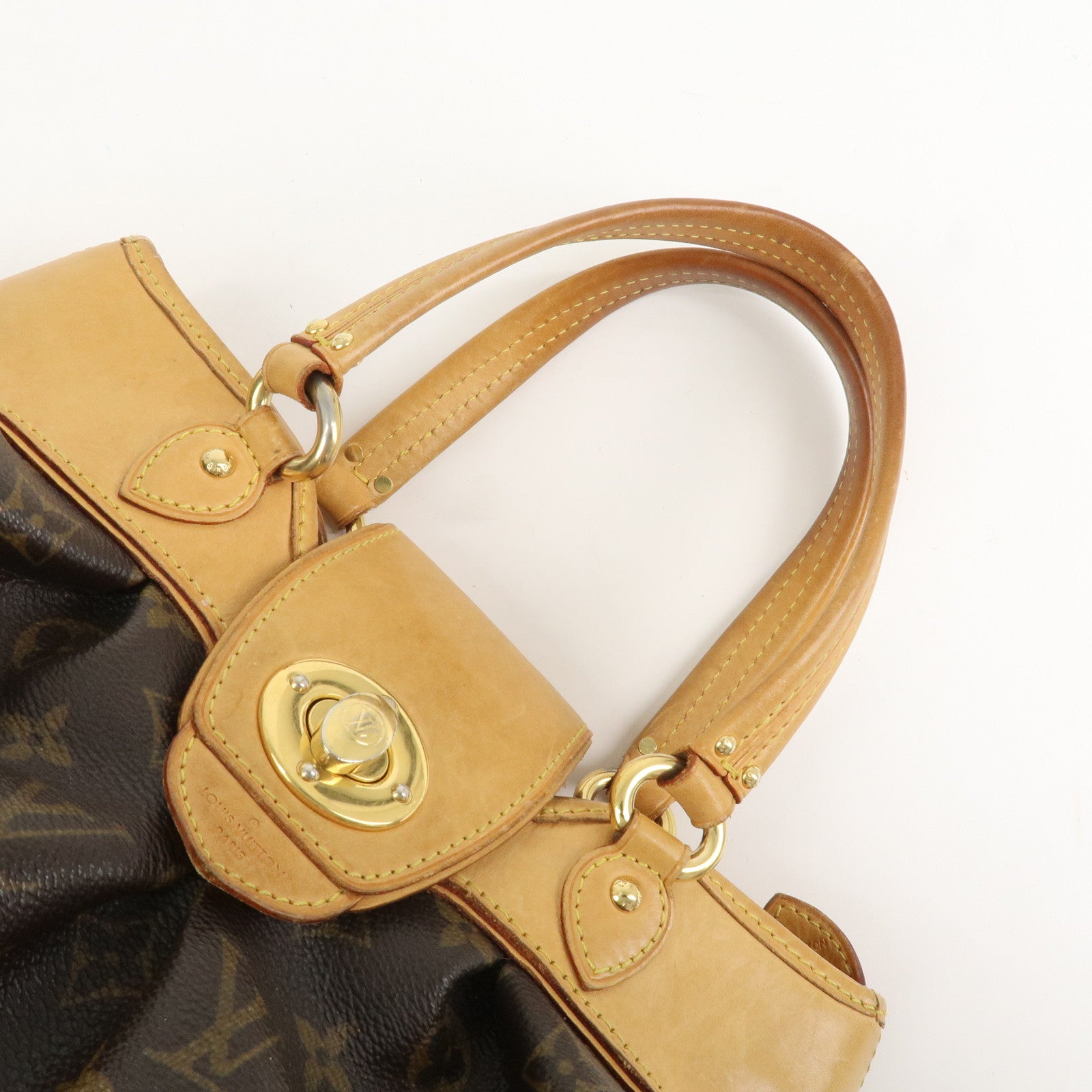 Louis Vuitton Monogram Poesie PM Hand Bag Brown M45715