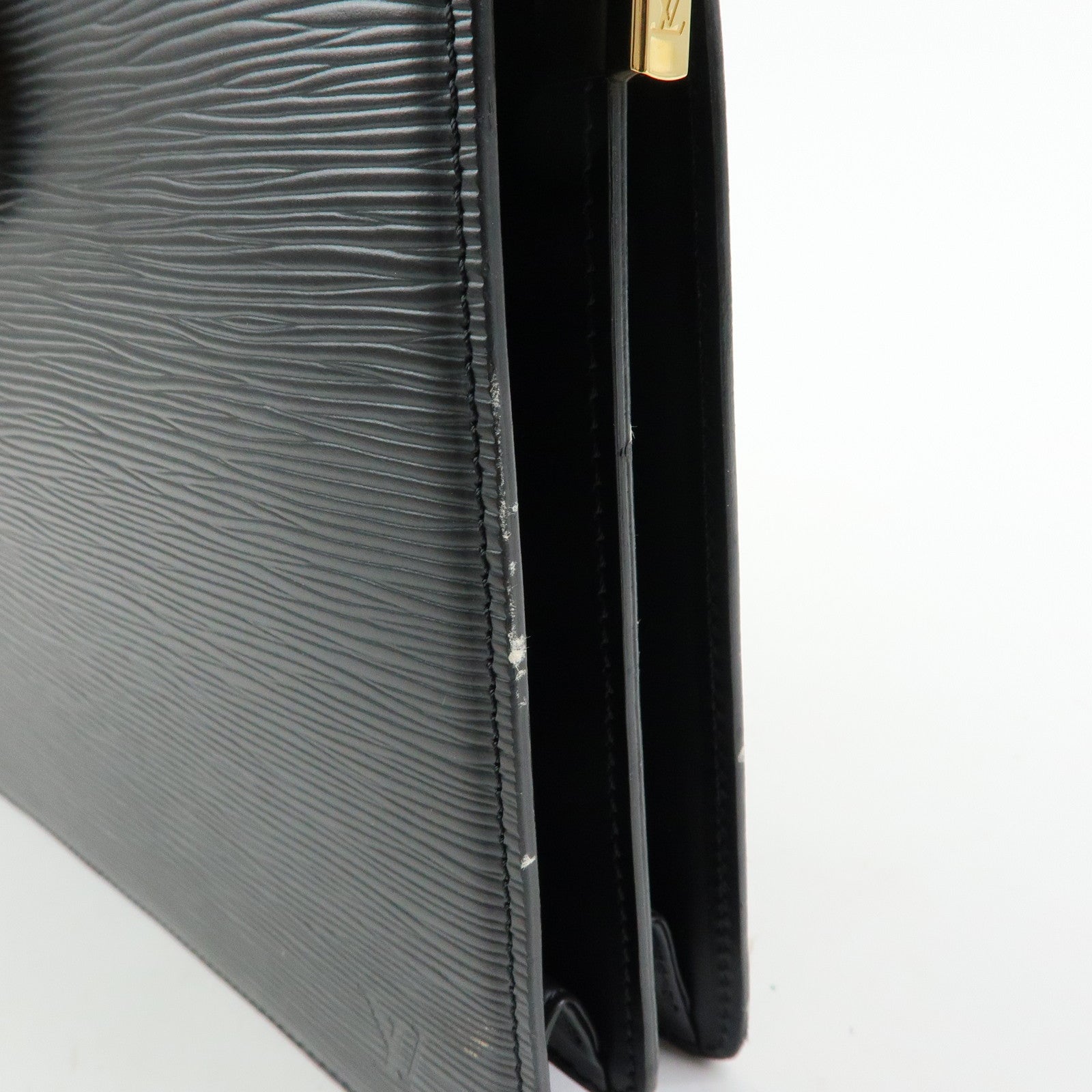 Louis Vuitton Epi Capuchin Shoulder Crossbody Bag Noir Black M52342